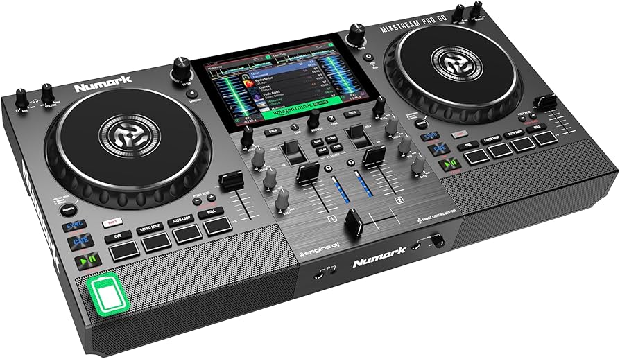 ほぼ未使用 Numark Mixstream Pro Go DJコントローラー Amazon | Numark Mixstream Pro Go スタンドアローンDJコントローラー