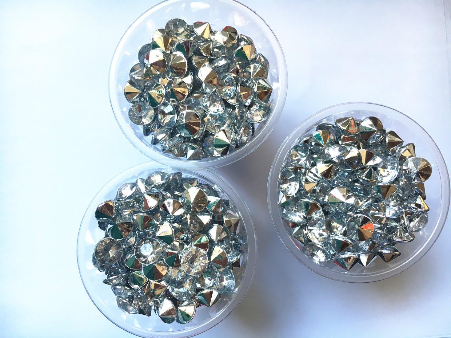 10mm Acrylic Color Faux Round Diamond Crystals Treasure Gems for Table Scatters, Vase Fillers, Event, Wedding, Arts & Crafts (1000 pcs Black)