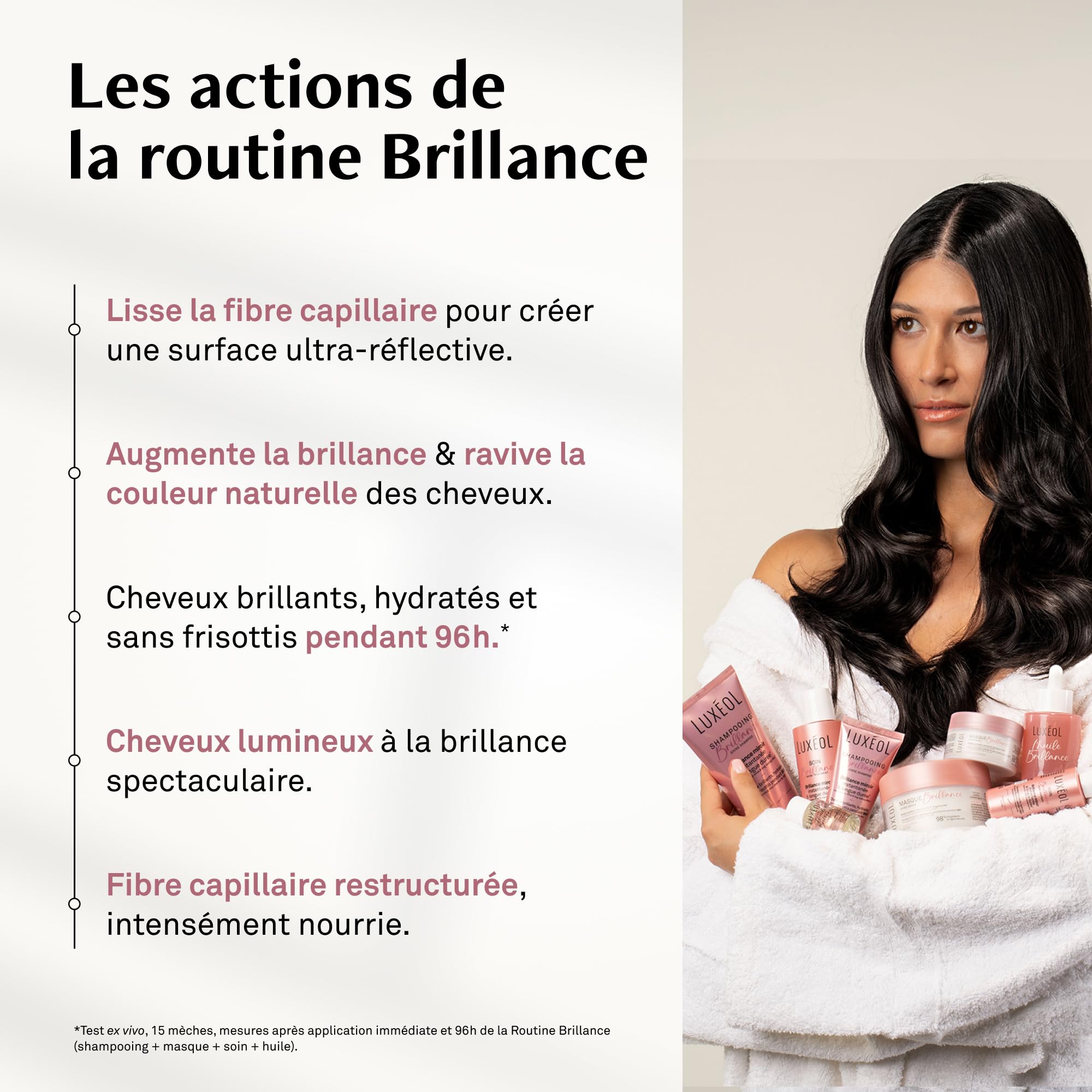 LUXÉOL - Coffret Routine Brillance Voyage - Cheveux Ternes & Poreux