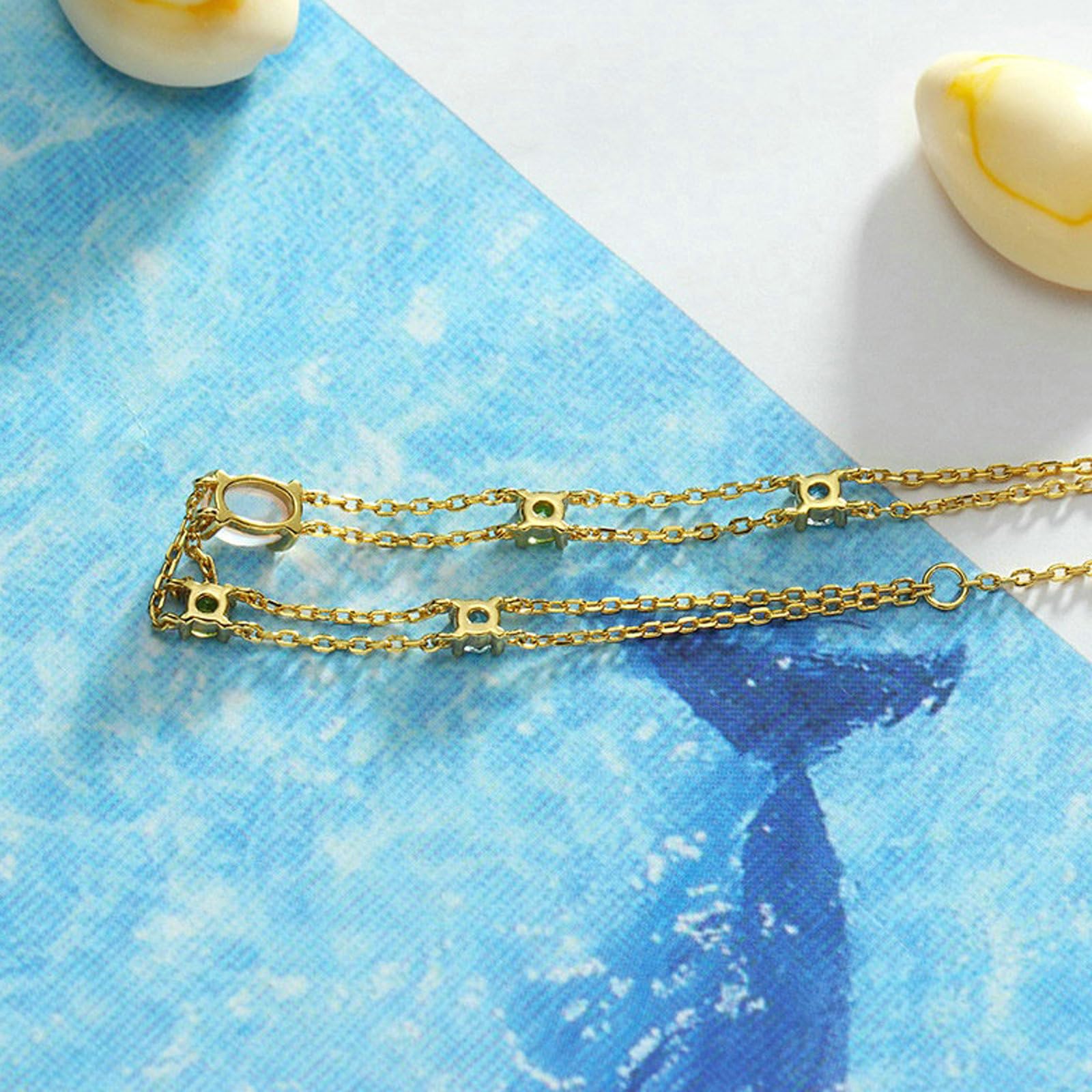Pulsera de mujer 750 585 oro 375 21-23 cm de extensión