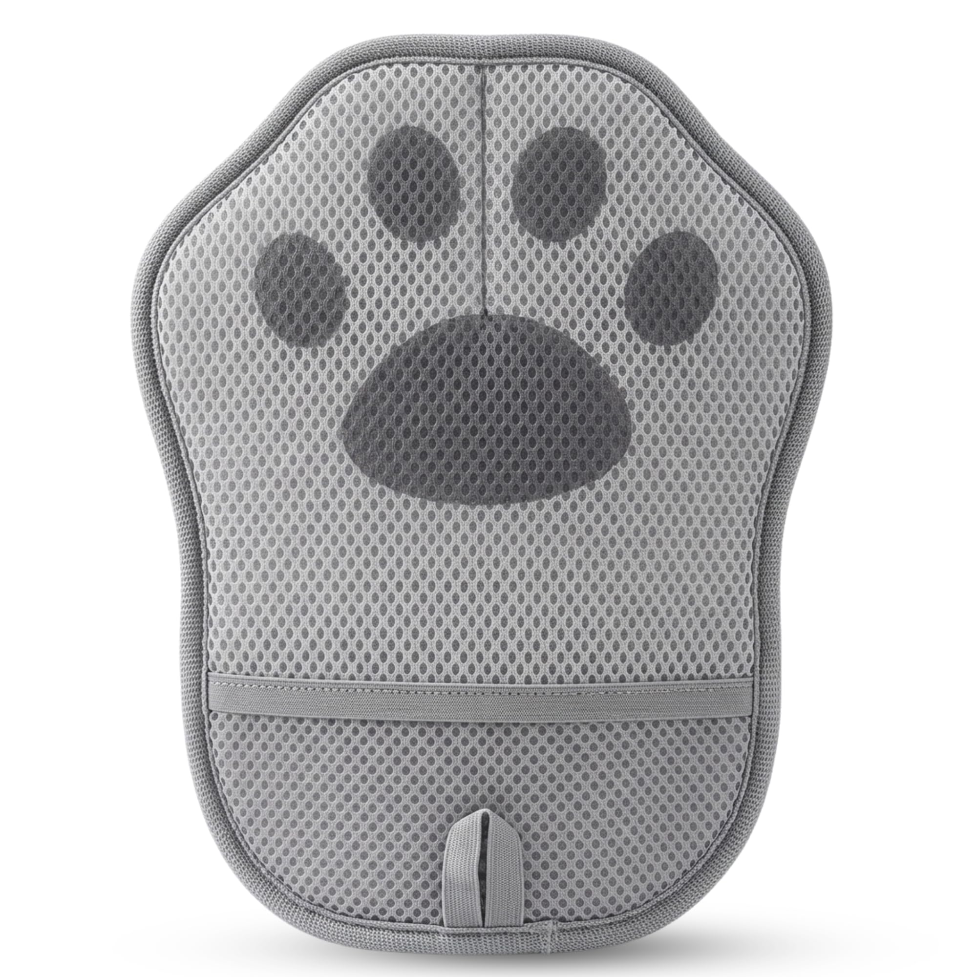 Pet Hair Remover Glove for Dogs & Cats, Silicone Deshedding Grooming Mitt with Electrostatic Fabric Side, Dual-Sided Hair Remover for Sofa, Carpet, Car Seat & Clothes, Reusable Washable, (Grey)