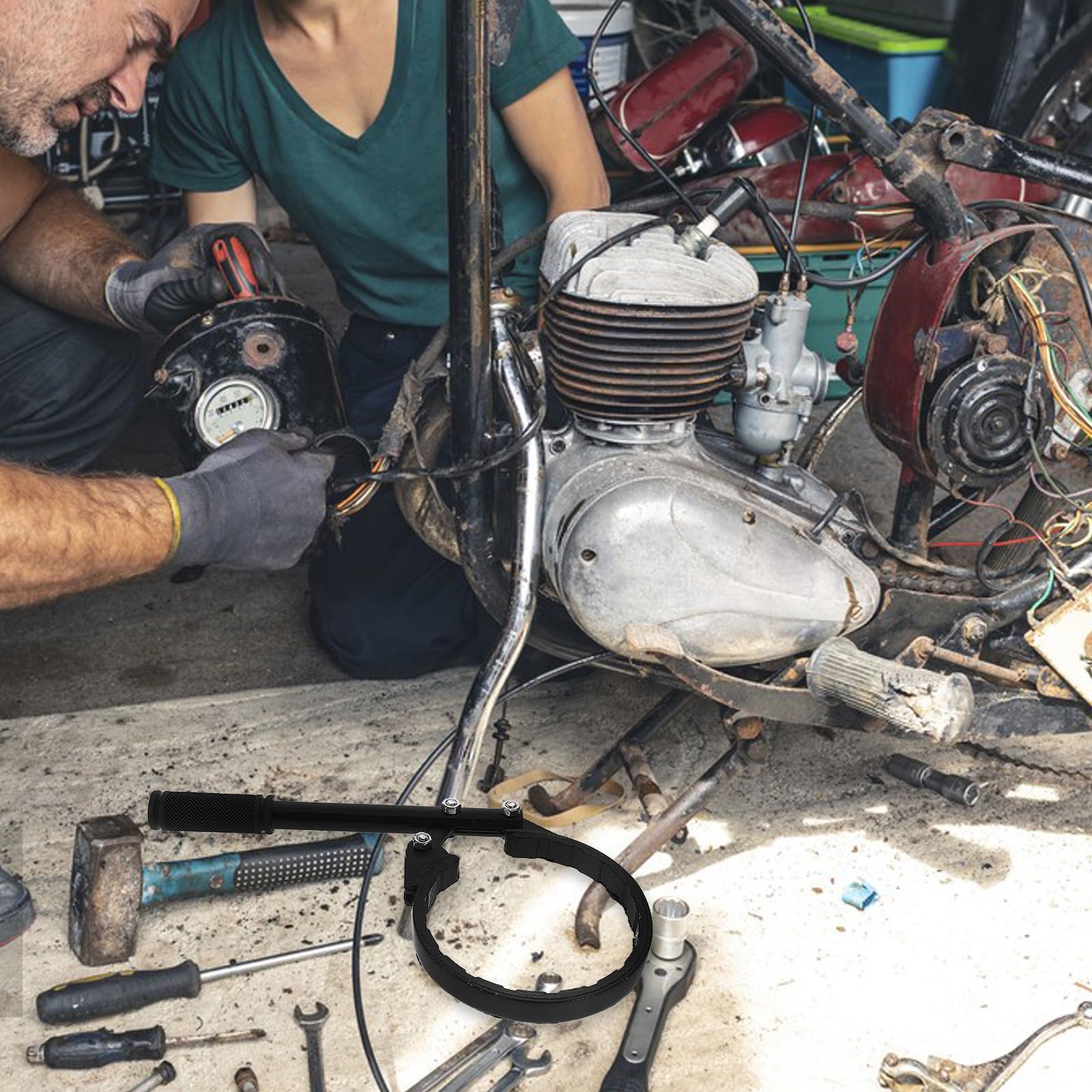Luxshiny Strumento di Rimozione Essiccatore Aria Camion, Chiave Multiuso per Cilindro Essiccatore, Attrezzo Professionale per Riparazione Camion e Manutenzione Meccanica