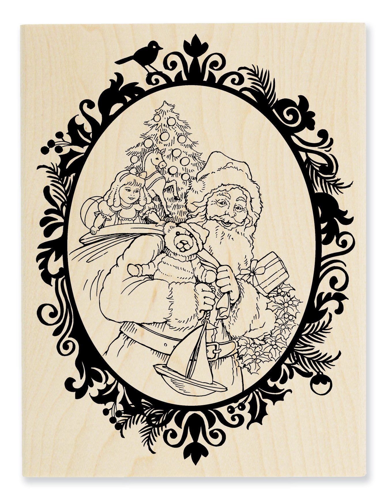 STAMPENDOUS Tampon en bois Père Noël classique