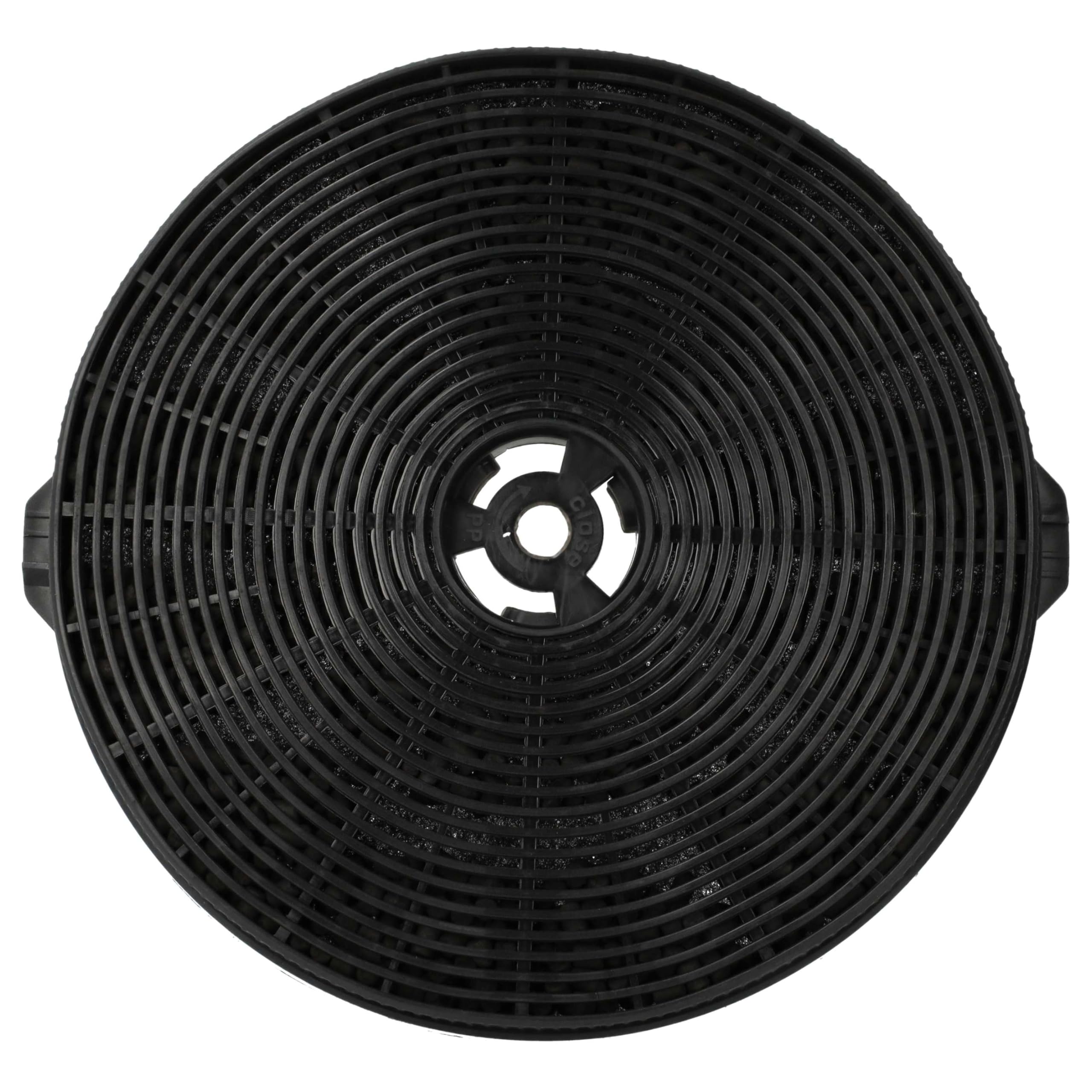 vhbw 10 x filtr z węglem aktywnym kompatybilny z Respekta CH 44090 GAM okap kuchenny - 17,5 cm