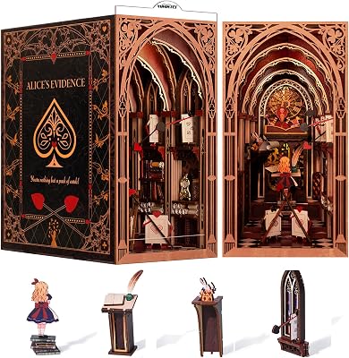 Book Nook Kit, DIY Dollhouses Miniature