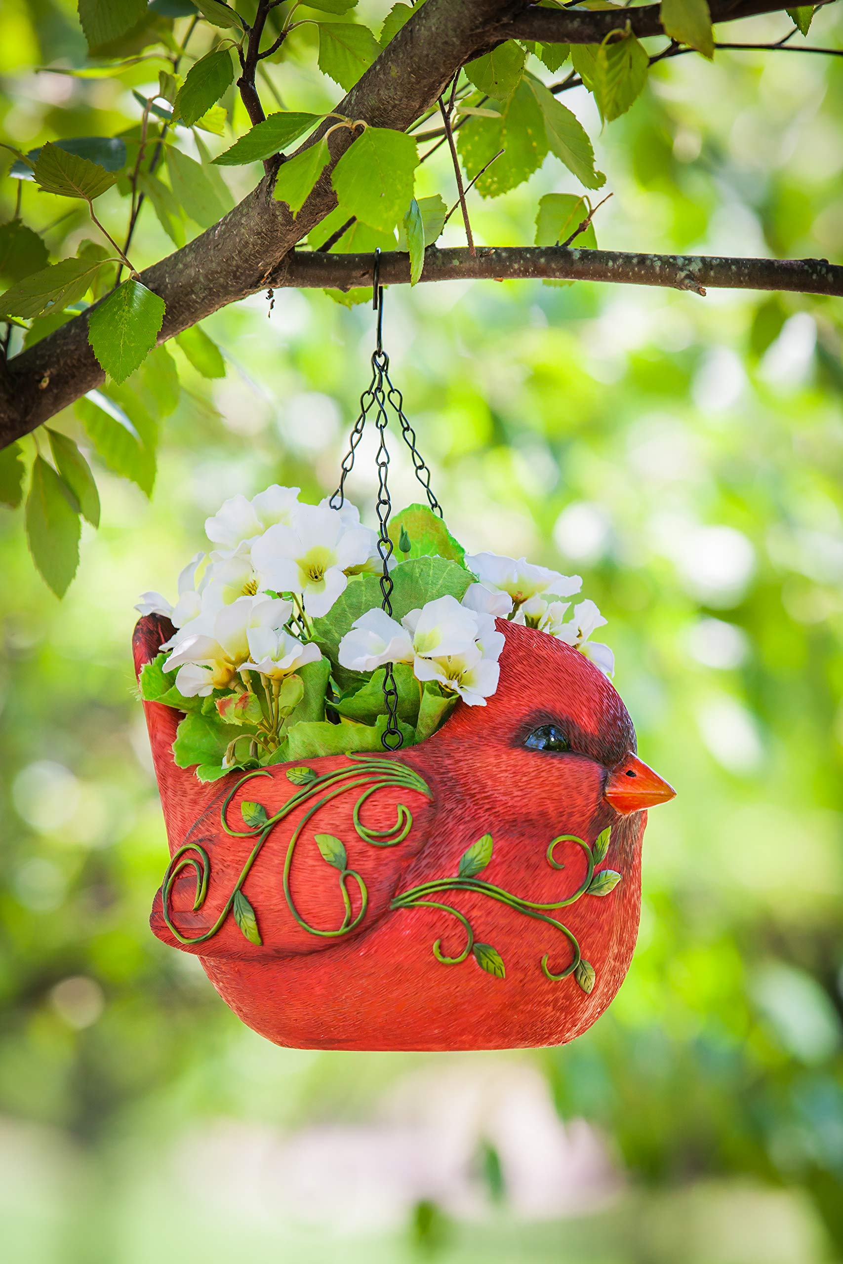 置物 plantapine Amazon.com : New Creative Adorable Hanging Portly Bird Red