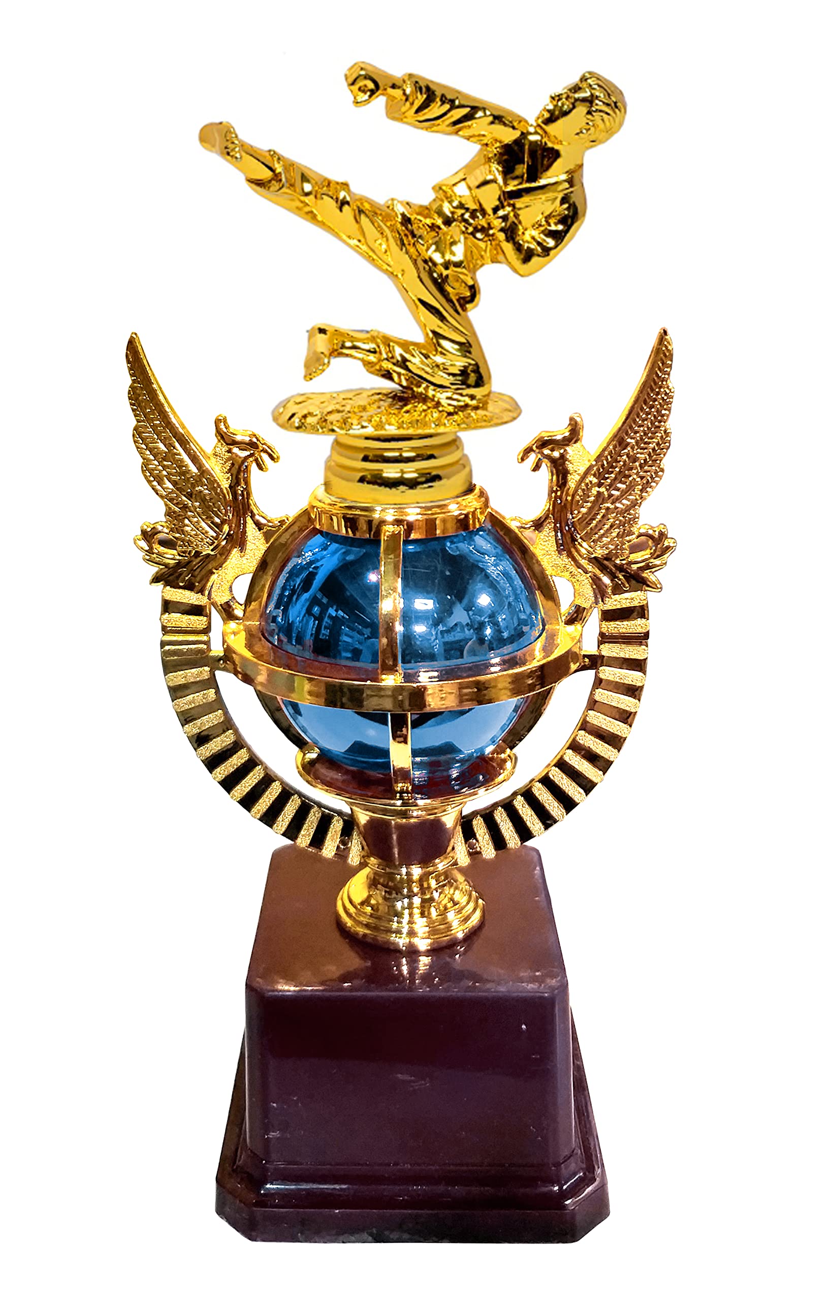 Be Win Winner Red OR Blue Fibre Round Cup & Trophy for Martial Arts Karate Sports Competition, Events, Functions, Tournament, & School Games Size 11" Inches-image-33