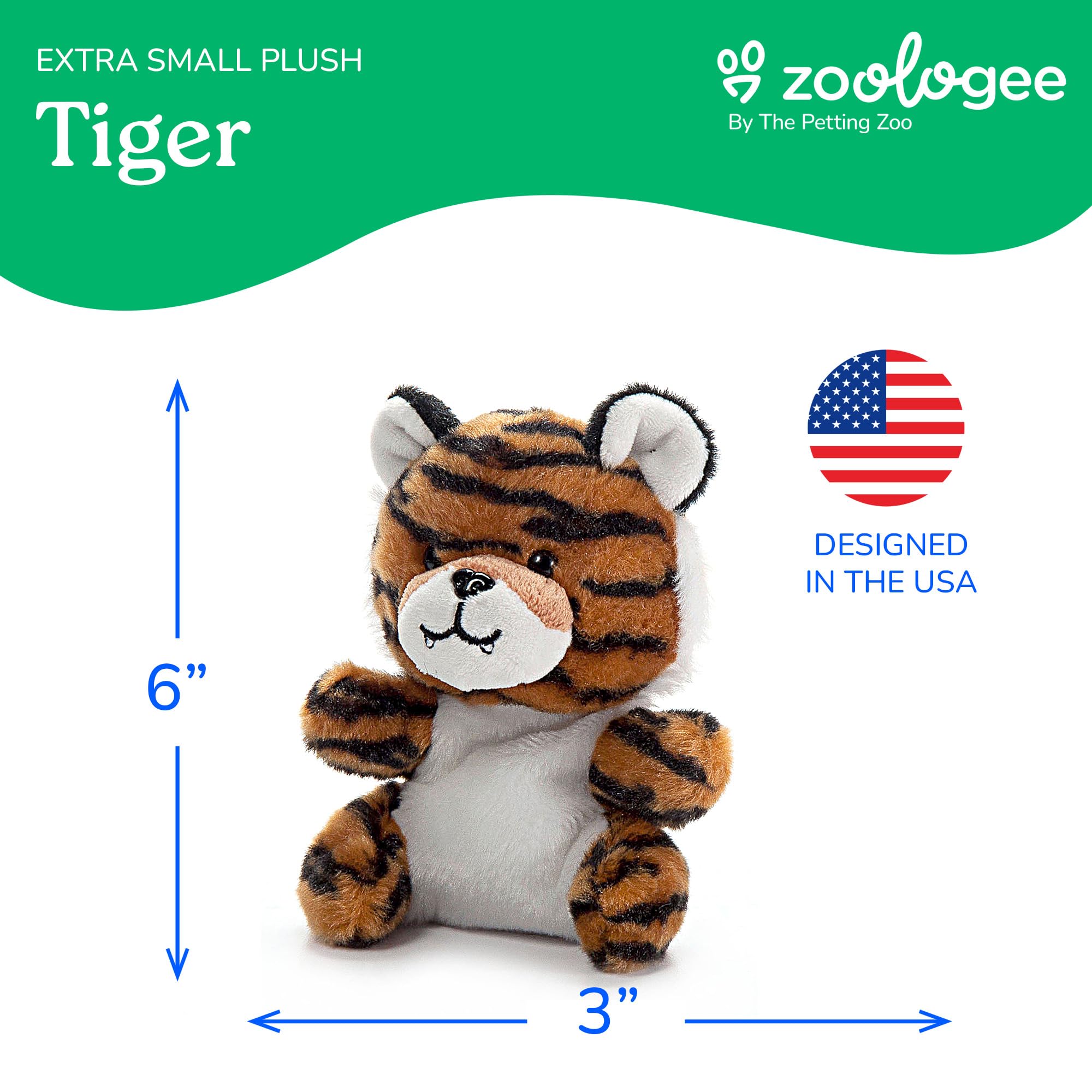 Amazon.com: The Petting Zoo Tiger Stuffed Animal Plushie, Gifts