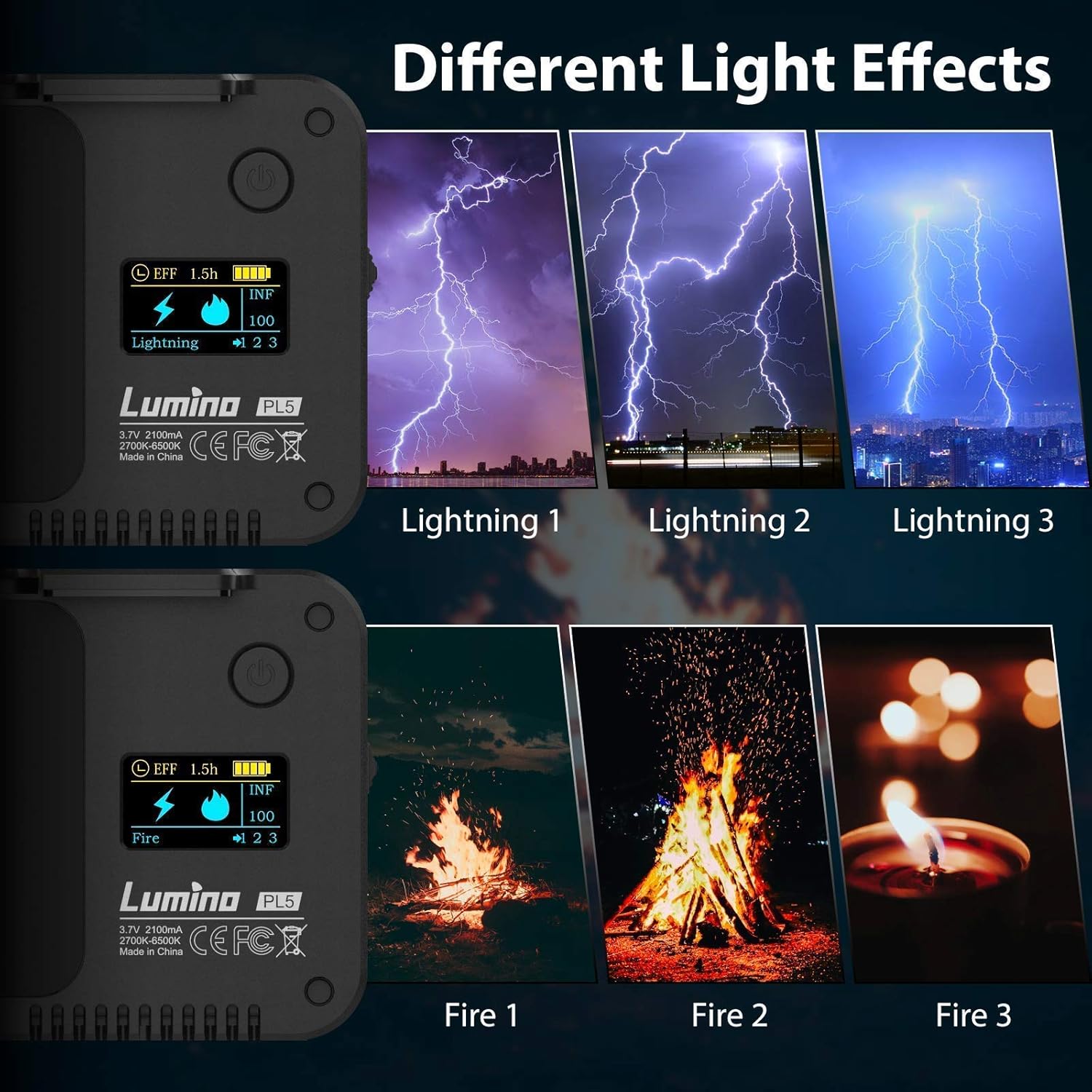 Bеѕt Quаlіtу 🔥 Video-Conference-LED-Video-Light, LUMINO PL5 On-Camera Light with Metal Magnetic Plate for Smartphone Laptop CRI95+ 2700K-6500K Bi-Color Dimmable, for YouTube Video Photography Live Streaming