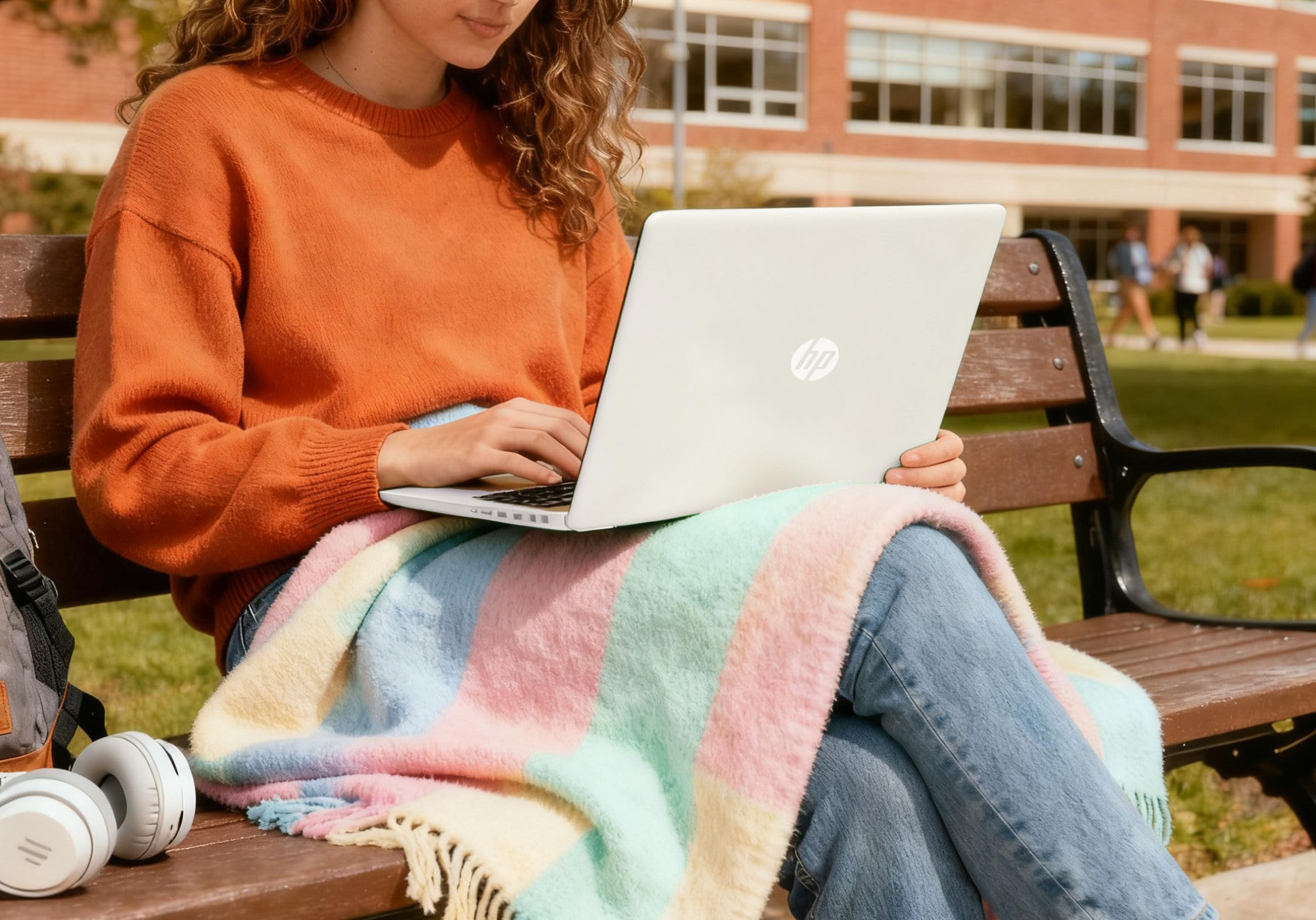 HP 14" Laptop, Intel Dual-Core CPU, 16GB RAM, 256GB SSD, Soft White Finish, HD Display, Windows 11, Microsoft 365 Web Apps with 1TB OneDrive