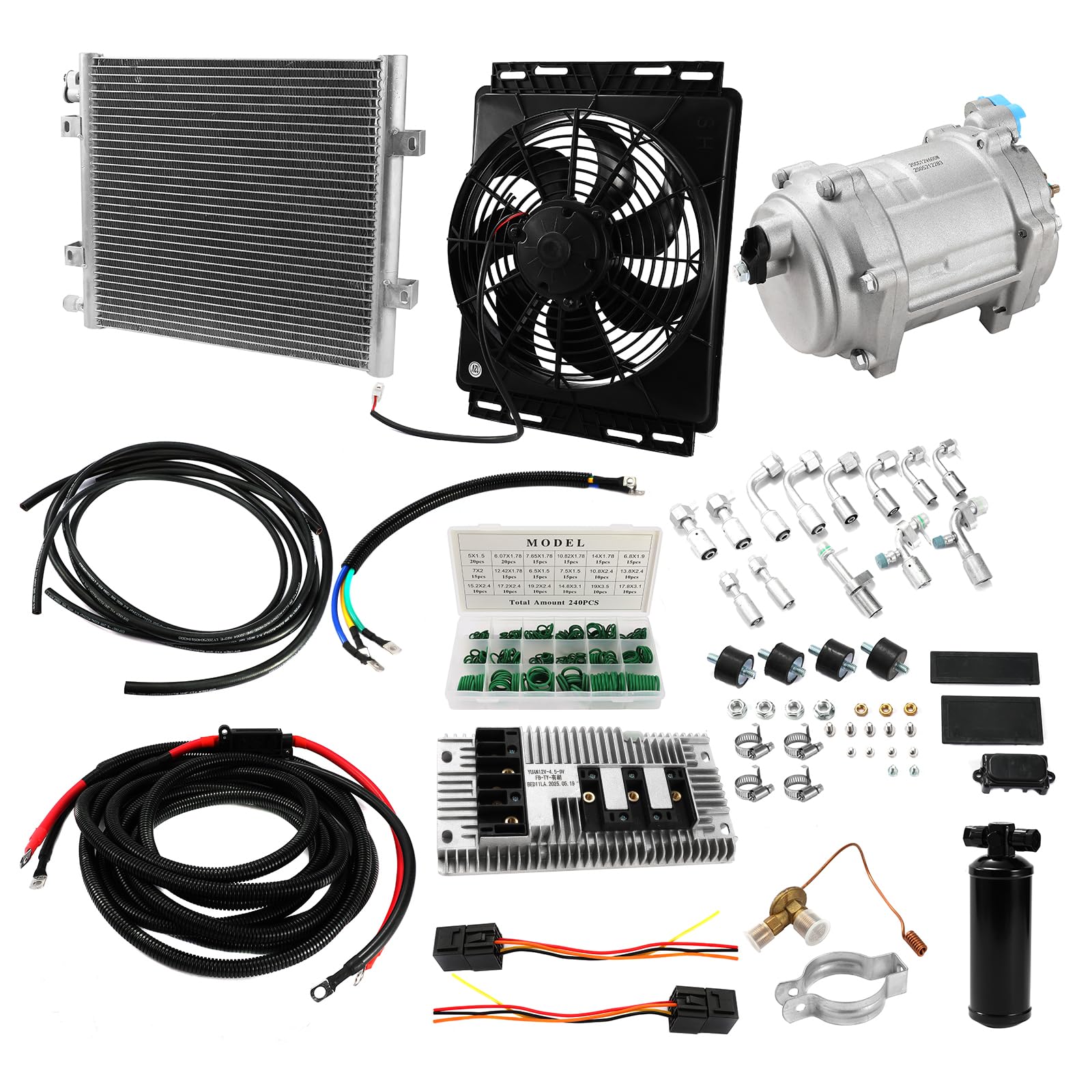 Photo 1 of ****PRODUCT SIMILAR TO****ZFQPTO Automobile A/C Air Conditioner Electric Compressor 12V Fits for Classic Cars, Trucks, RVs, Farm Vehicles, Excavators, Pickup Trucks, Construction Vehicles, Vans, etc.