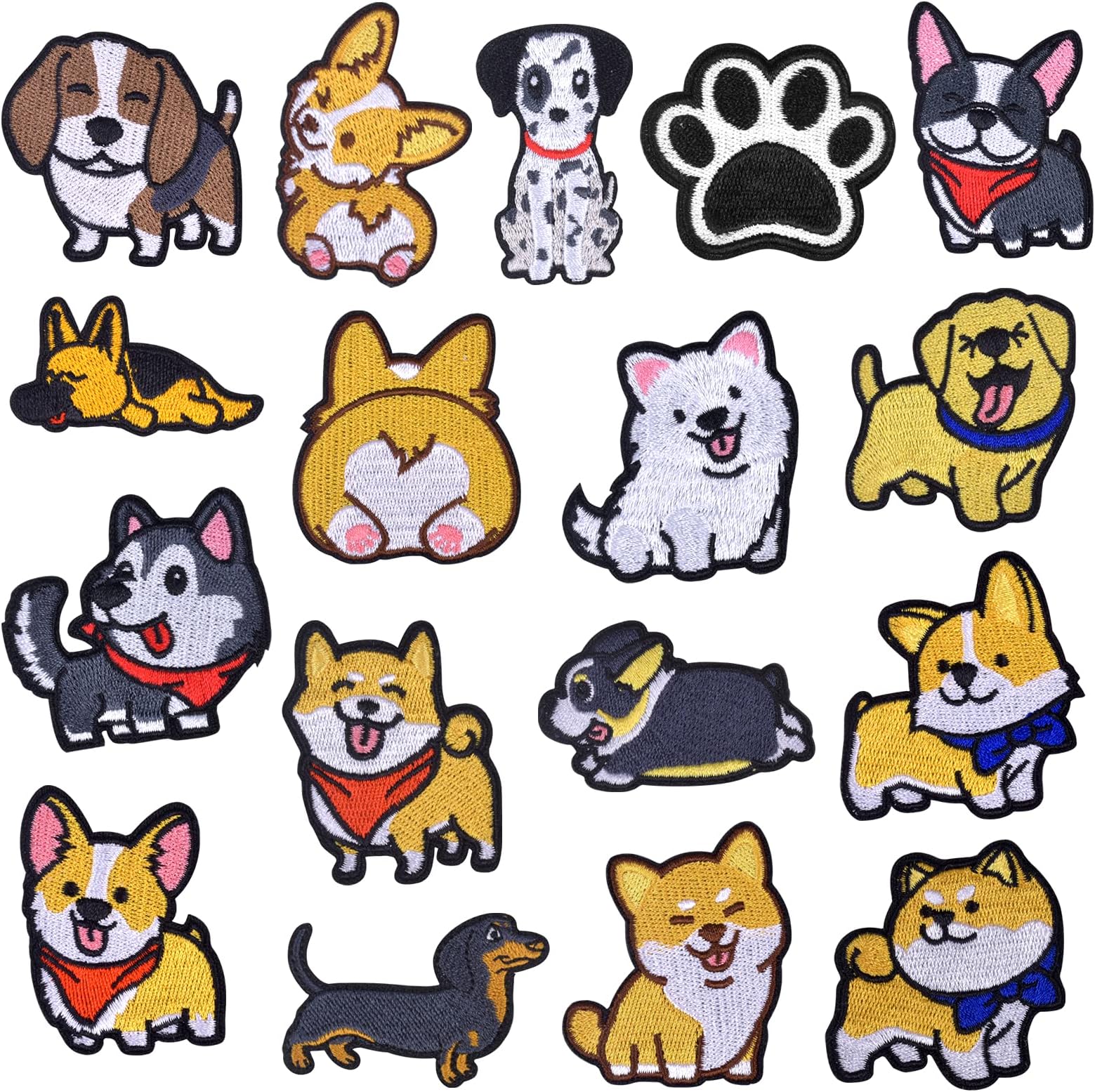 18 Weihnachts-Aufnäher Zum Aufbügeln - Festliche Patches Für Jacken Und Rucksäcke