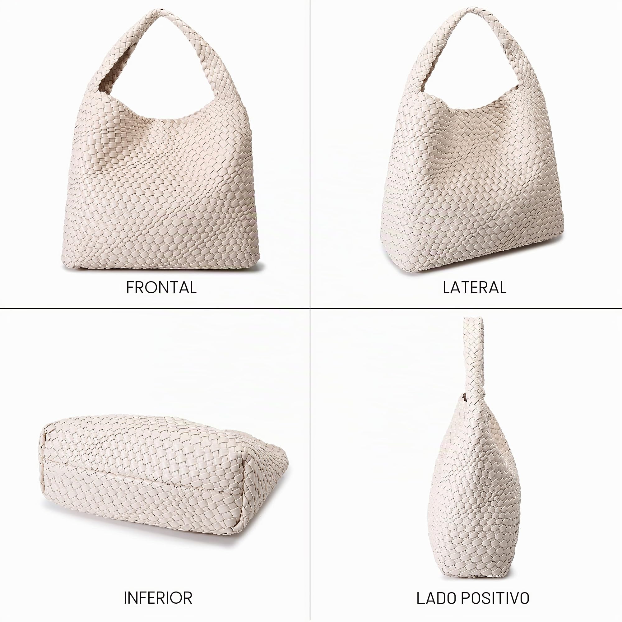 Queenoris 1134 - Bolsa de mano, bolsa de hombro, bolso de mano Mujer