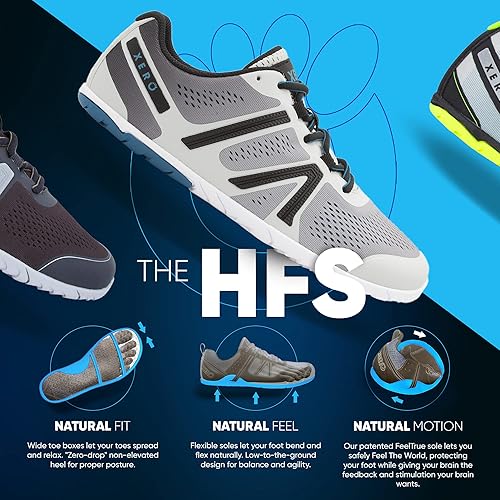 Vista 3 de Xero Shoes HFS - Tenis de fitness para hombre, ligeros, inspirados en la sensación de ir descalzo, minimalistas Tenis Zero Drop