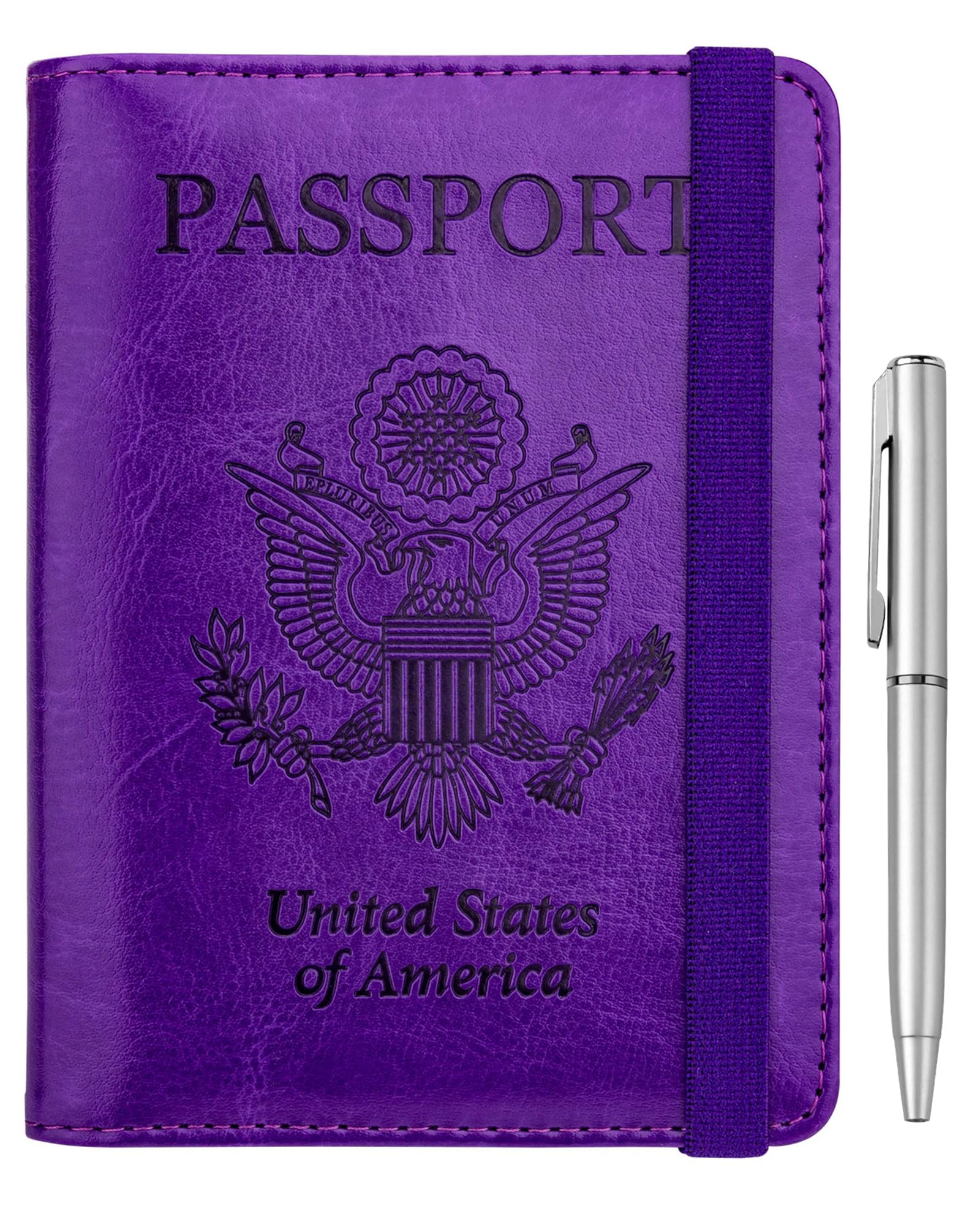 WALNEW Passport Holder for Travel, RFID Blocking Passport Wallet &amp; Cover