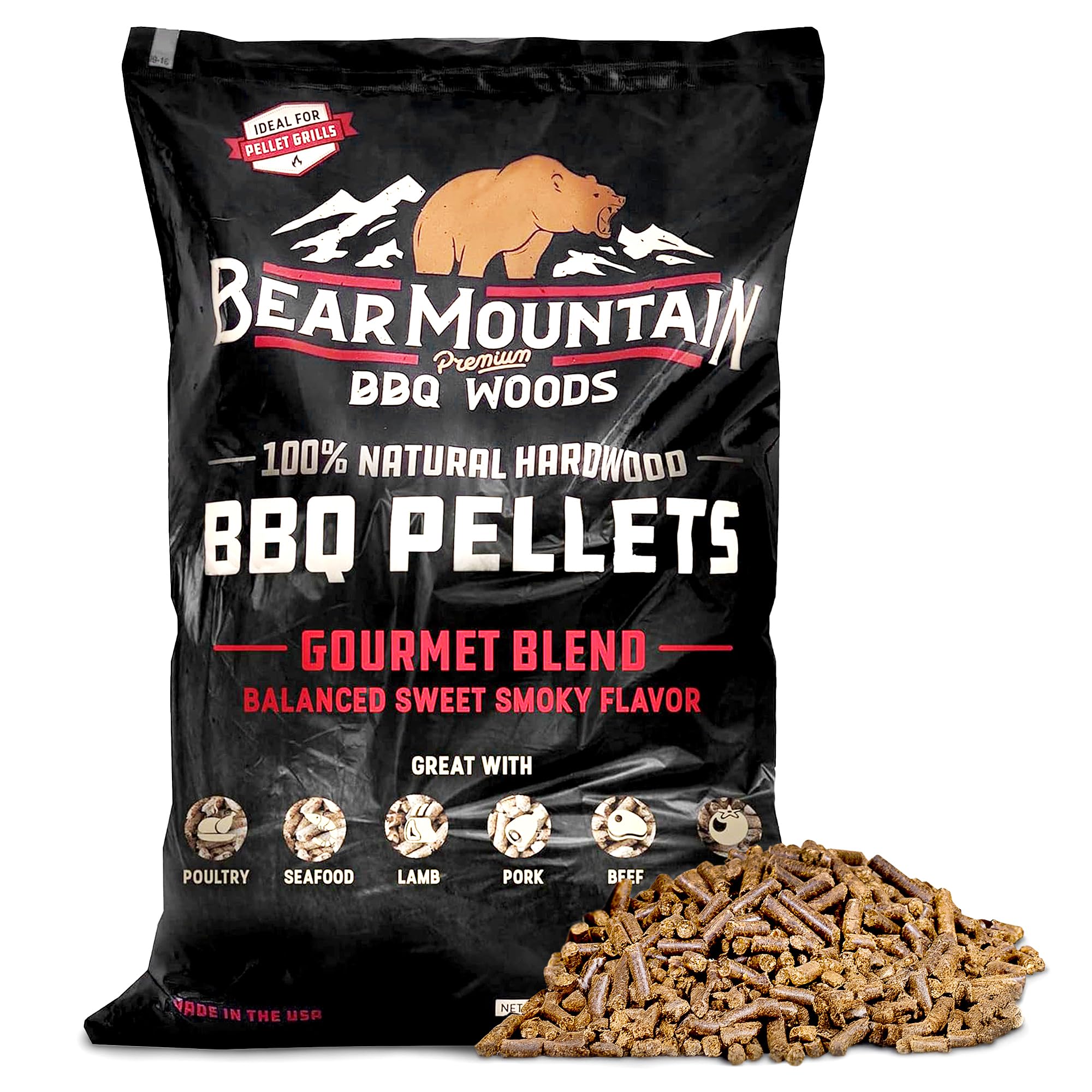 BBQ Hardwood Pellets, Gourmet, 20-Lb. -FK99