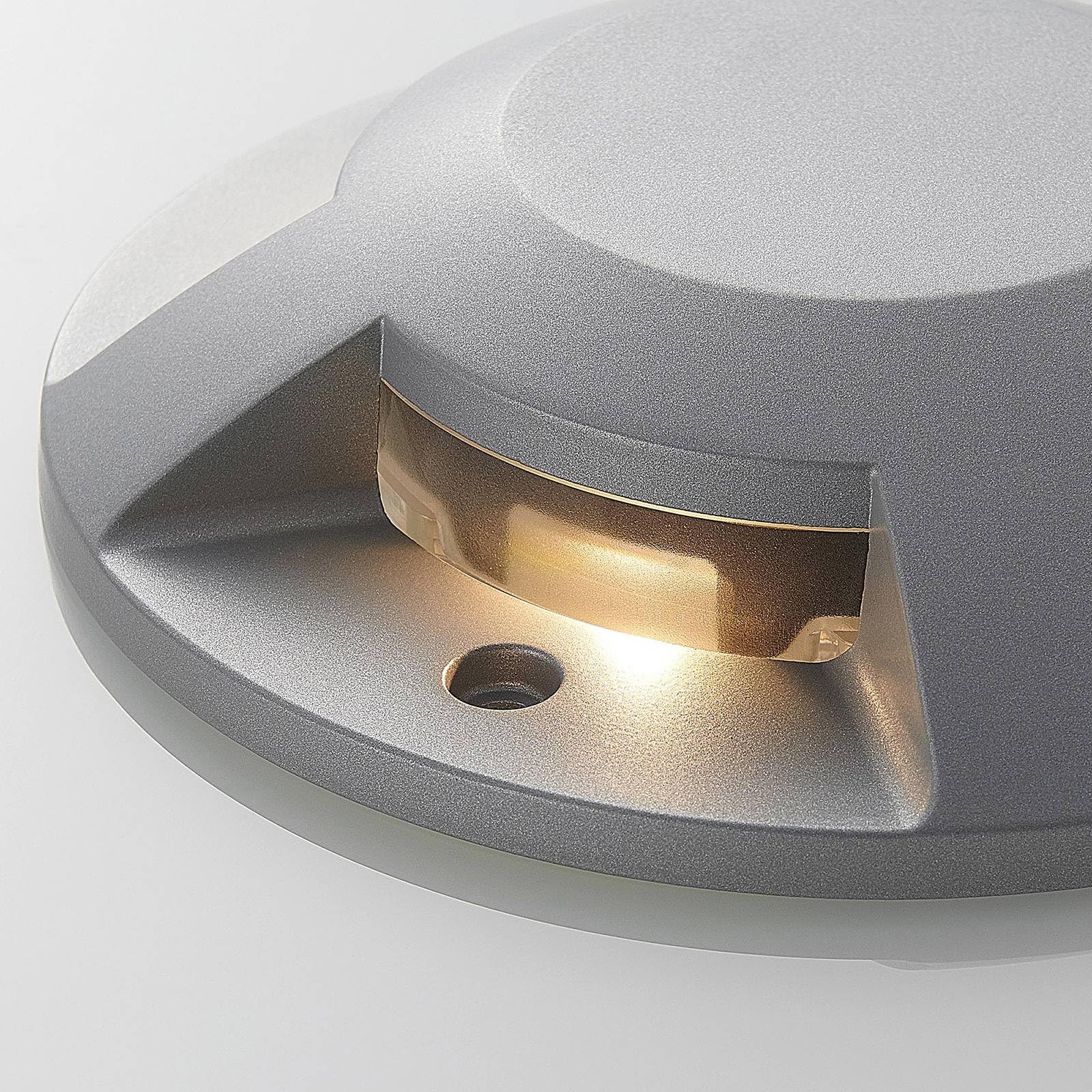 Lucande LED Außenleuchte Jeffrey (wasserdicht (Modern) in Alu aus Aluminium (1 flammig,) - Außenstrahler außen Spot für Garten Terasse Balkon & Haus