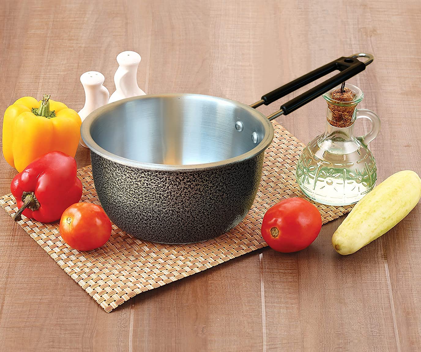 LooksGood Aluminium Tea Pan/Induction Sauce pan/Tea pan/Milk pan/Multi Purpose pan etc. Sauce Pan (1.2 litres)