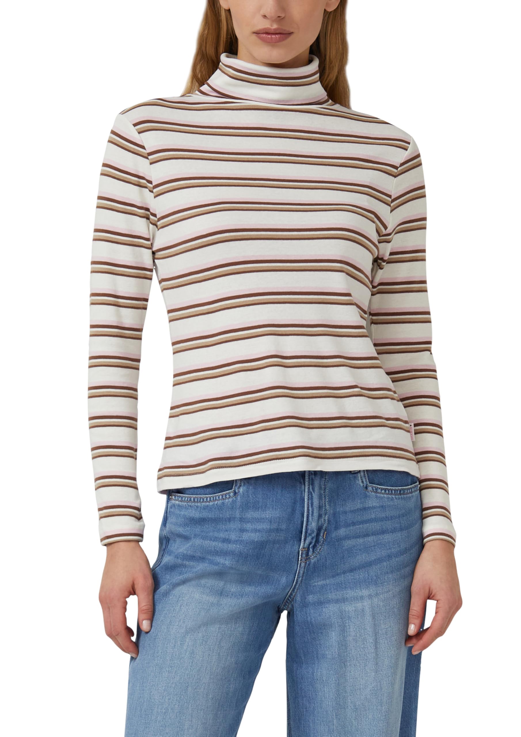 s.Oliver Longsleeve mit Rollkragen und Ringelmuster
