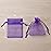 MOTYAWN 100Pcs Organza Bags 2x3 Purple Sheer Drawstring Gift Bags Jewelry Pouches Wedding Party Christmas Favor Gift Bags, Little Mesh Gift Pouches Mini Candy Bags for Small Presents Earrings