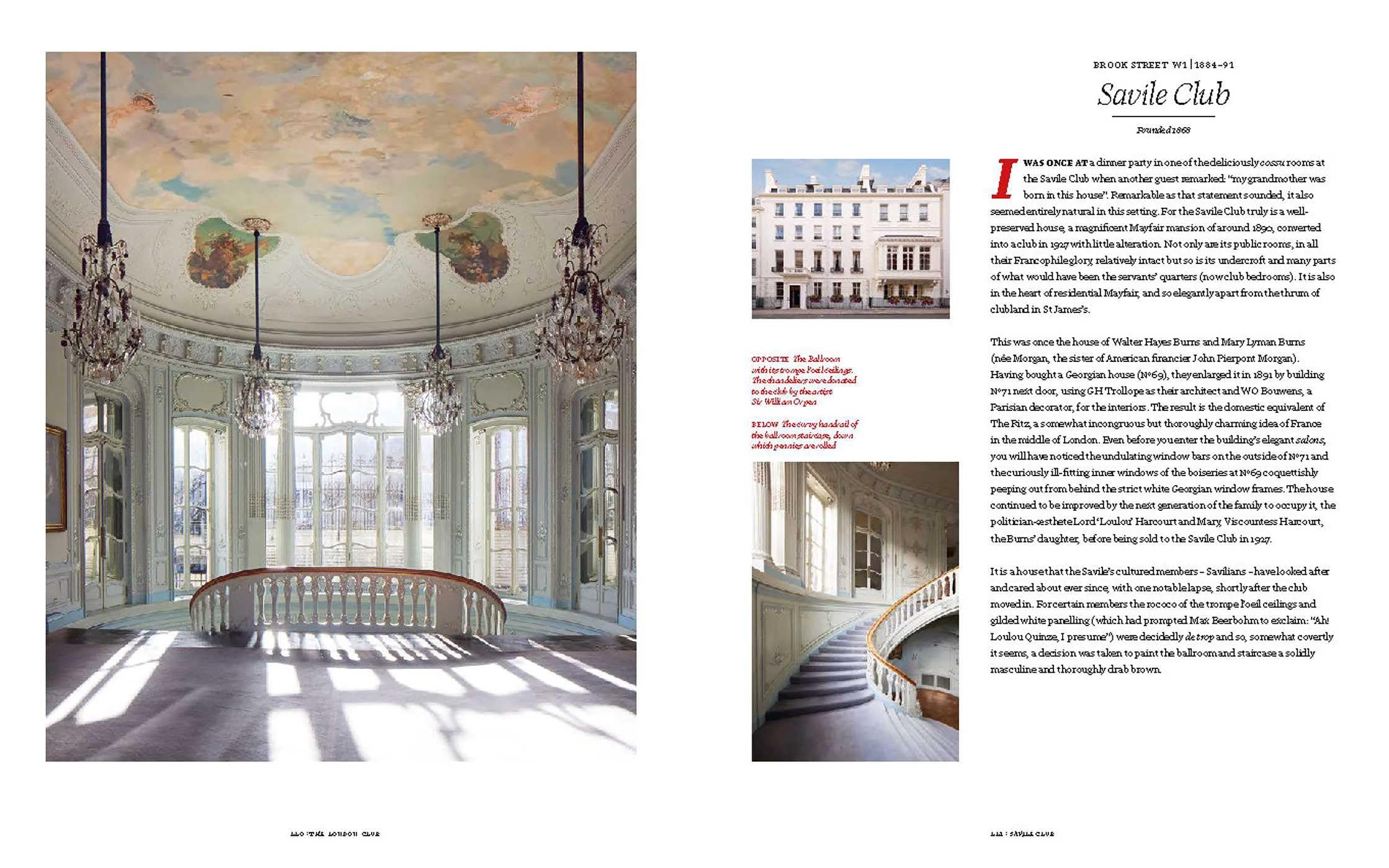 The London Club /anglais: Architecture, Interiors, Art