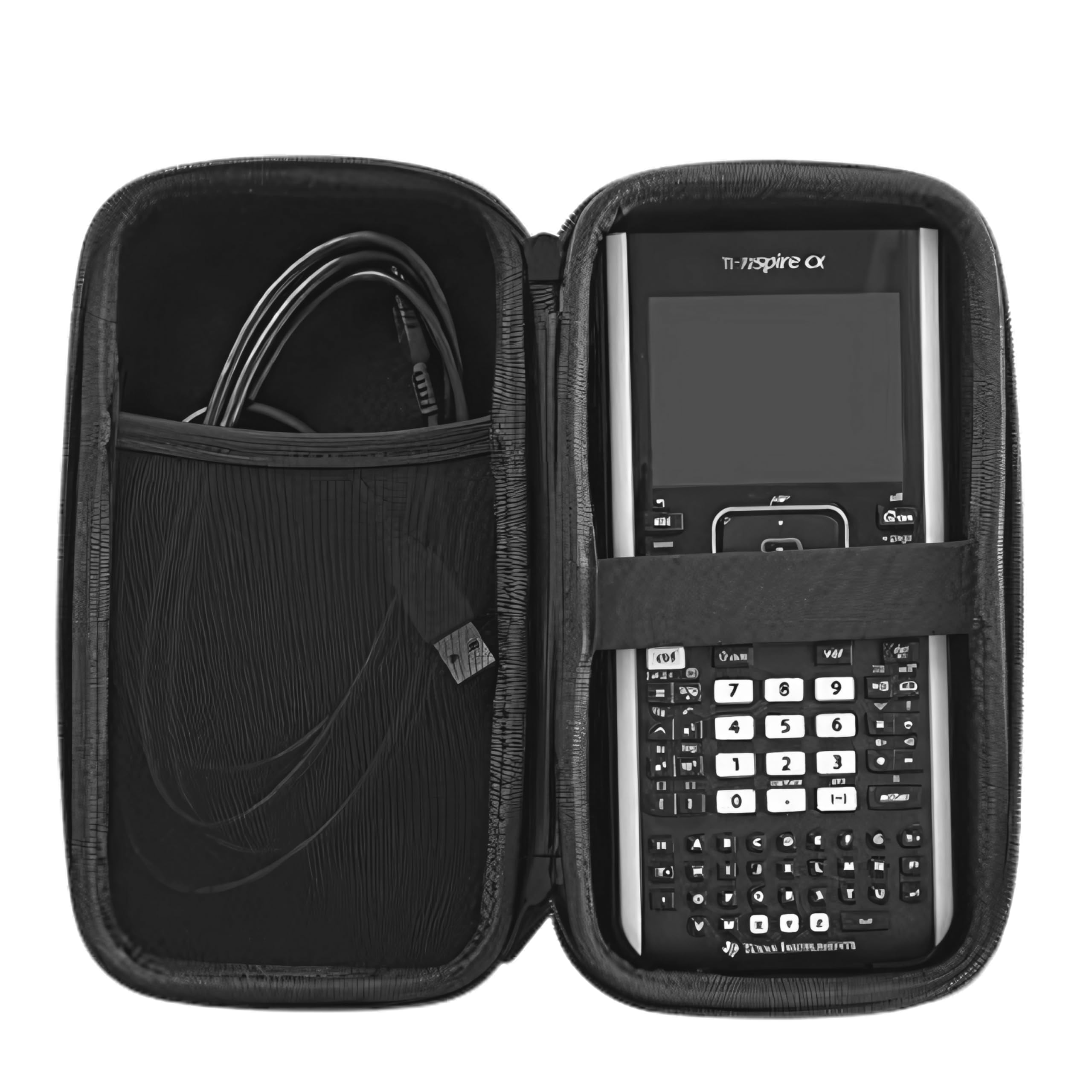 Caseling for Graphing Calculator Hard Carrying Travel Storage Case Bag - Black
