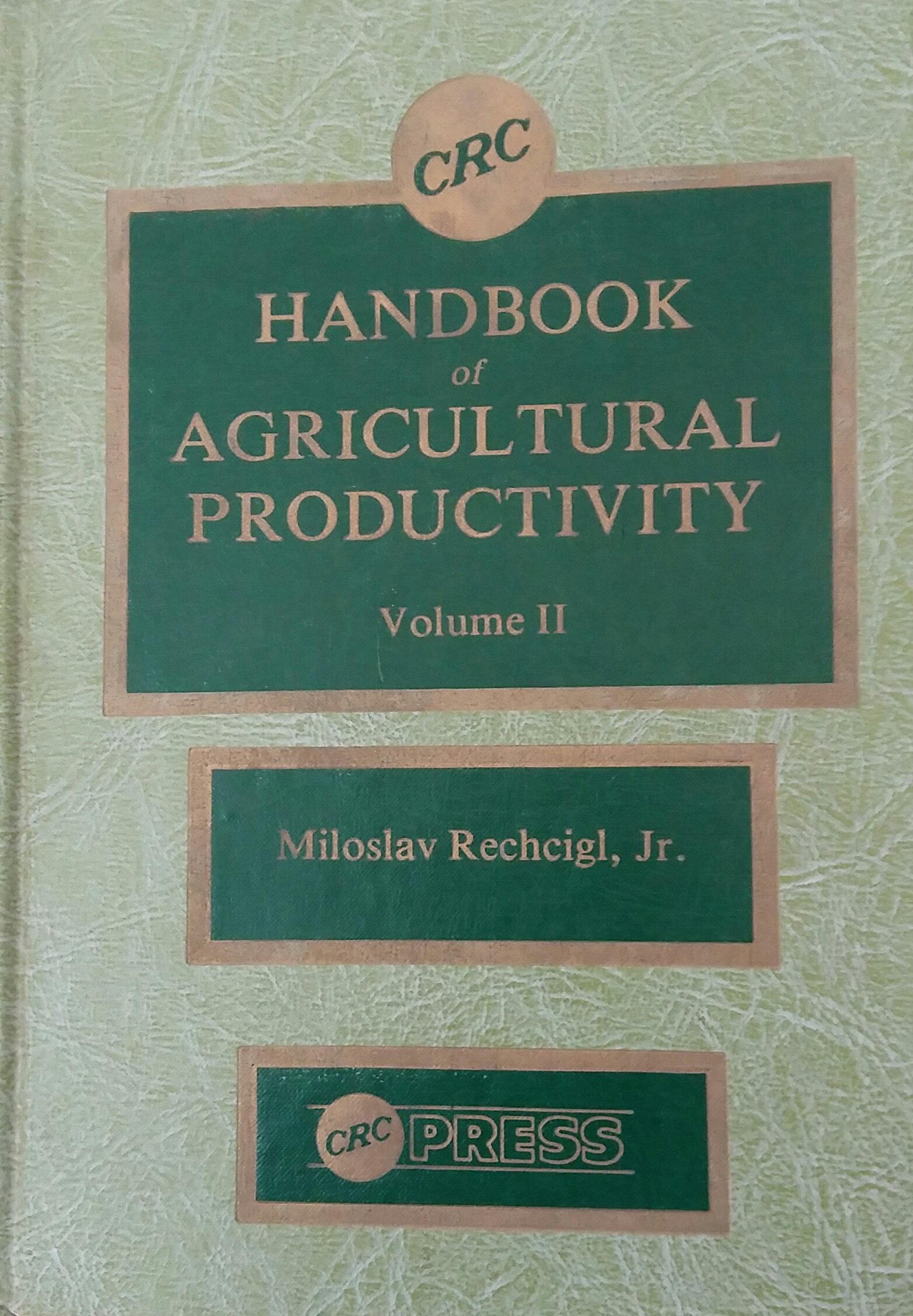 Hdbk Agric Productivity Animal Productivity: Volume II: Animal Productivity