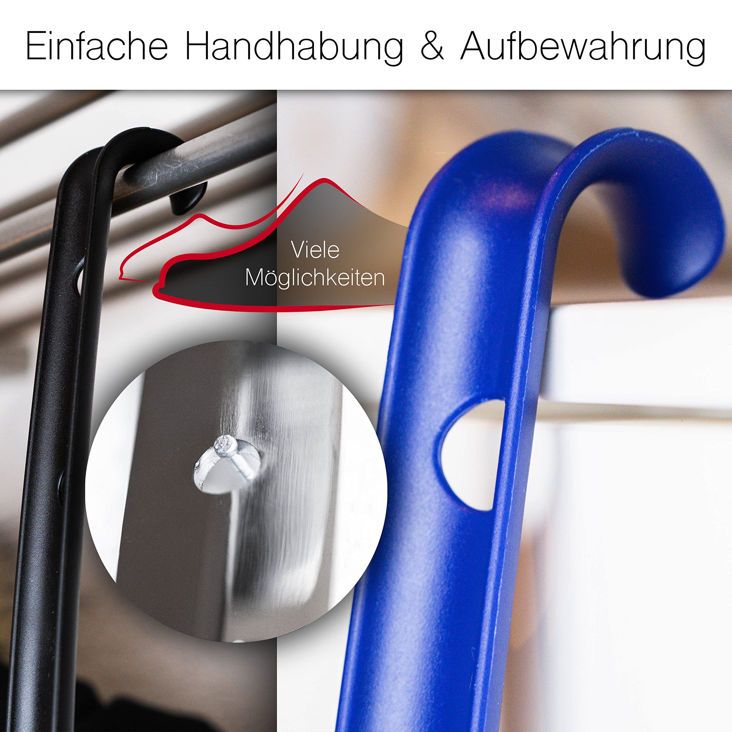 Finley Ergoflex Schuhlöffel - Schuhanzieher/Shoe Horn 70cm lang aus Kunststoff - rückenschonende Schuh-Anziehhilfe - unzerbrechlich und flexibe