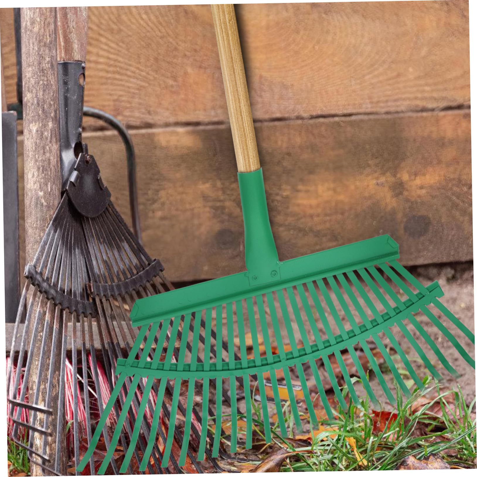 Ersatz Gartenrechenkopf aus Stahl 25 Zähne Multifunktional Robuster Laubrechen für Rasenflächen Leichter Handrechen Gartengerät Herbstlaub