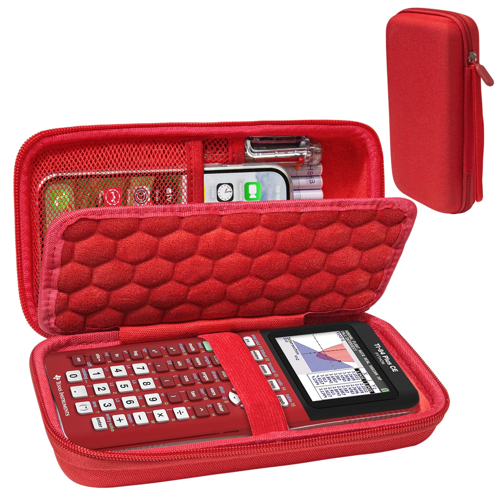 Hard Case Compatible with Texas Instruments TI-84 Plus CE/TI-84 Plus/TI-Nspire CX II CAS/TI-Nspire CX II/TI-83 Plus/Casio fx-9750GII Graphing