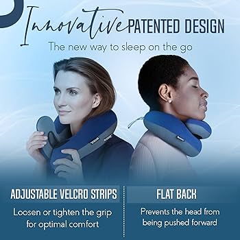 Amazon｜BCOZZY 飛行機用トラベルネックピロー – 特許取得済みの頭、首