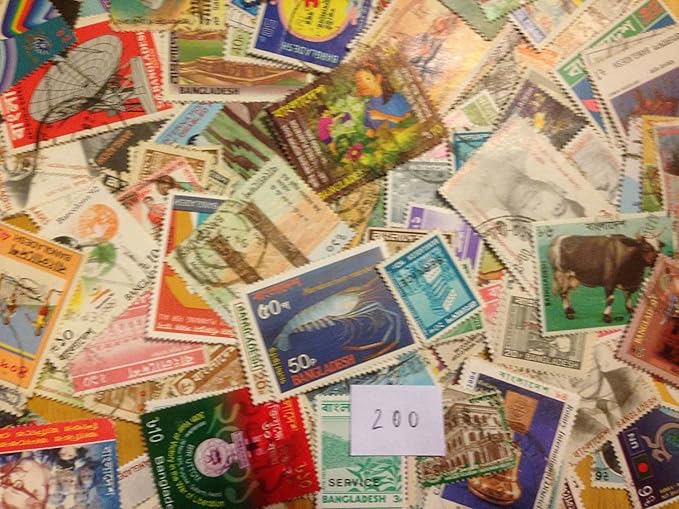 Bangladesh ~ 25 Different Stamps ~ Large & Small Stamps