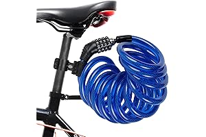 10 FT Bike Lock Cable Heavy Duty Anti-Theft Cable Locks