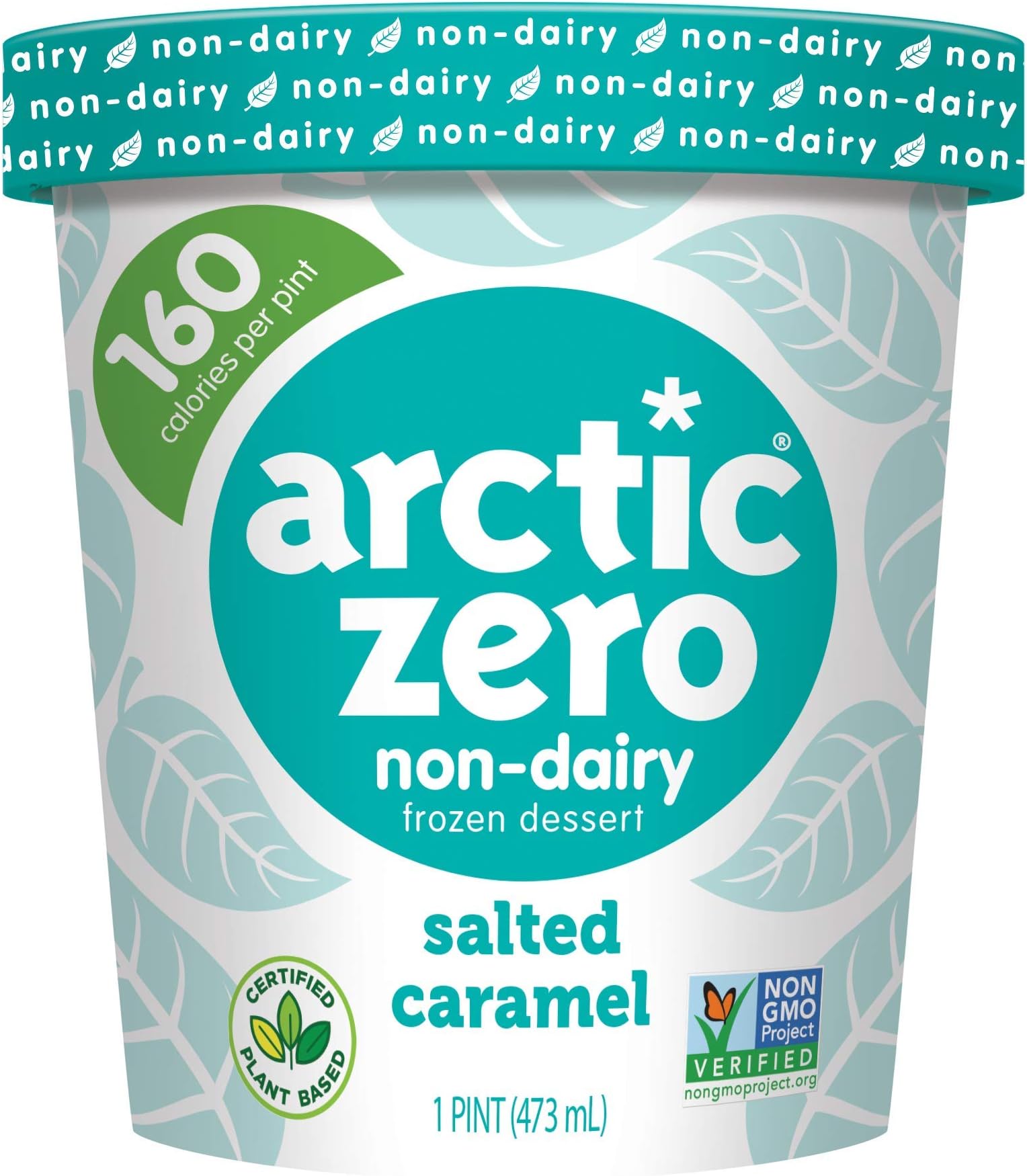 Arctic Zero Non-Dairy Desserts, Salted Caramel, 16 oz (Frozen)