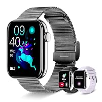 Smartwatch Uomo Donna con Chiamate e Risposta/Notifiche WhatsApp