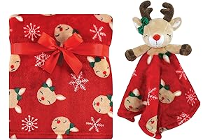 Holiday Reindeer Baby's First Christmas Security Blanket