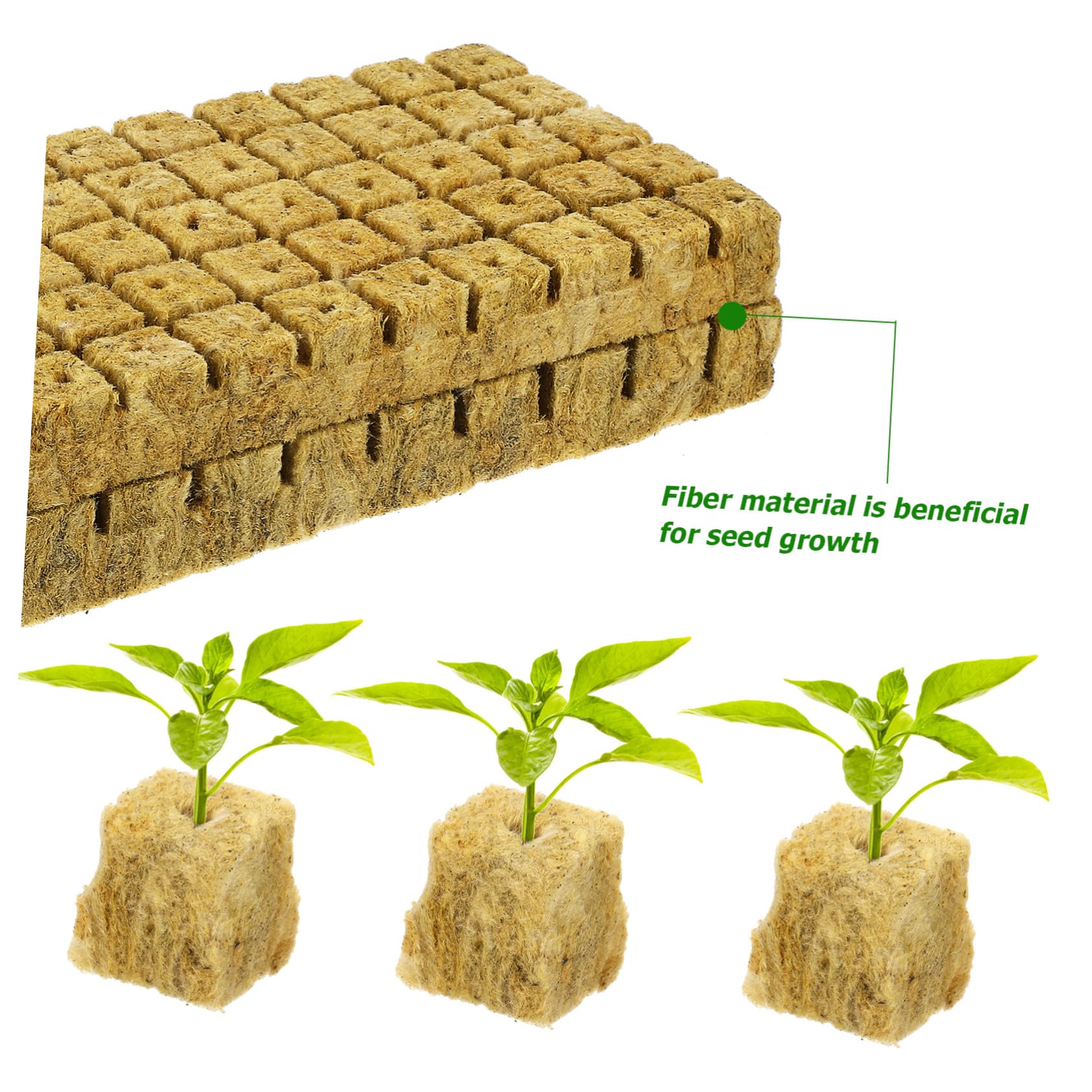 BESPORTBLE 4 Ensembles Substrat De Racine Départ Plantation Croissance Bloc De Terre pour Propagation De Plantes Cubes pour La Propagation des Plantes 100 Pièces * 4
