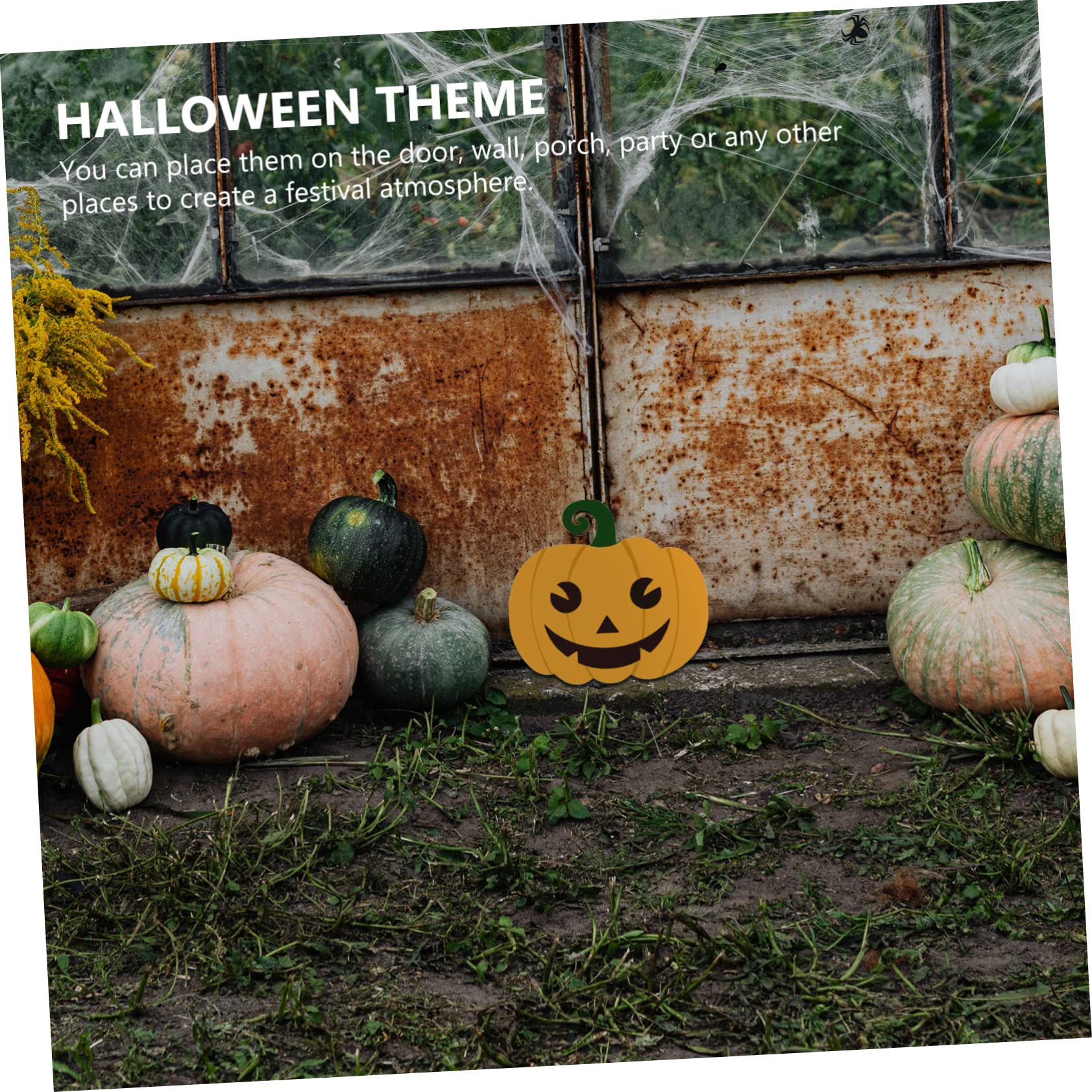 Tofficu 4 Juegos Astillas De Madera De Halloween Tablero De Calabaza Para Pintar Decoración De Calabaza De Halloween Adornos Caseros Víspera De Todos Otoño Decoración Del Hogar