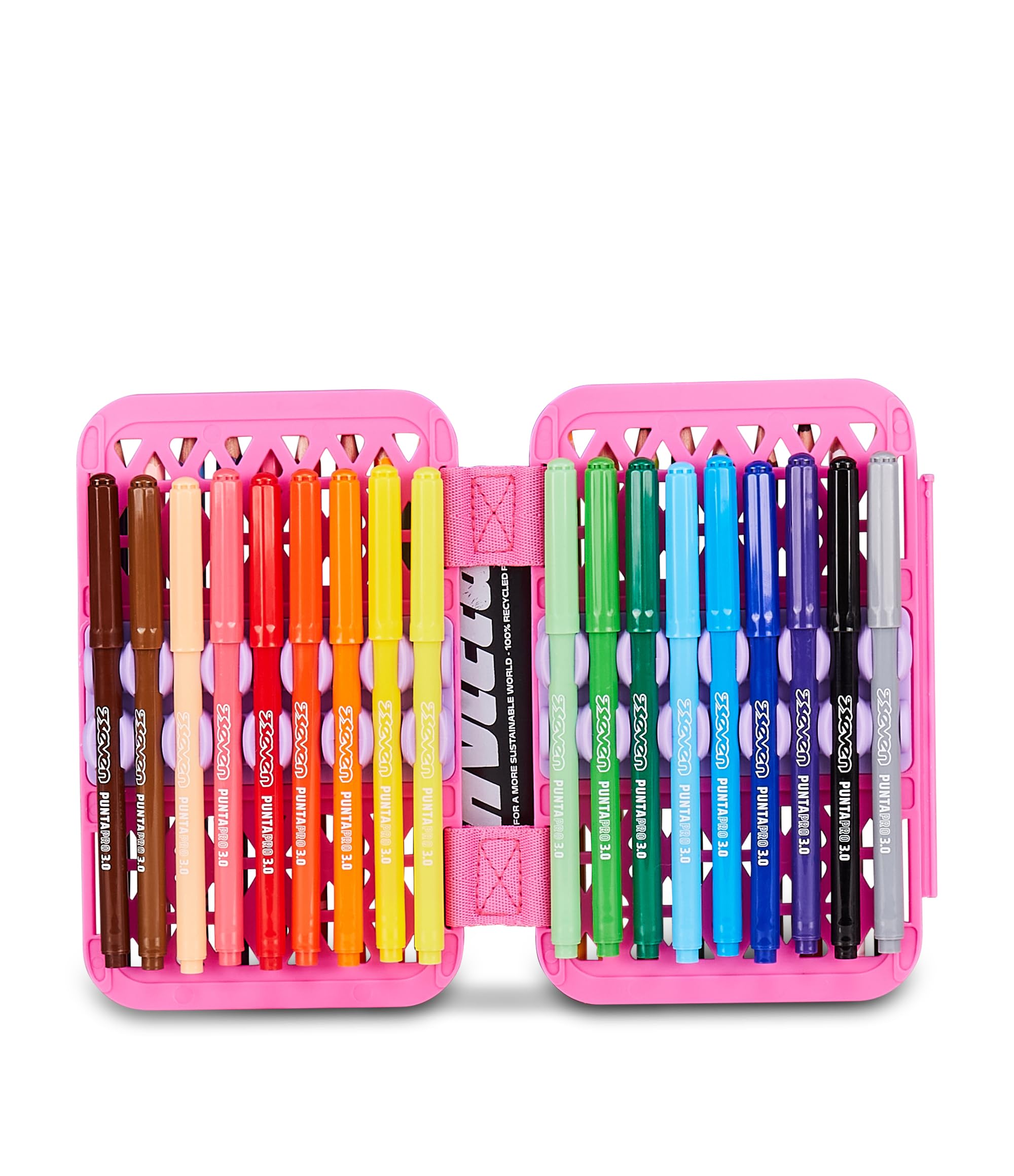 Seven Astuccio Scuola Speed Pad Plus LOVEPASS, Viola, Portapenne attrezzato, 45 pezzi, Planche amovibili, Tasca interna per cancelleria, Accessori Zaino, Scuola elementare e media, Bambina, Ragazza