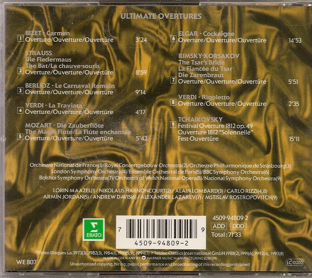 Ultimate Overtures [Audio CD] VARIOUS ARTISTS