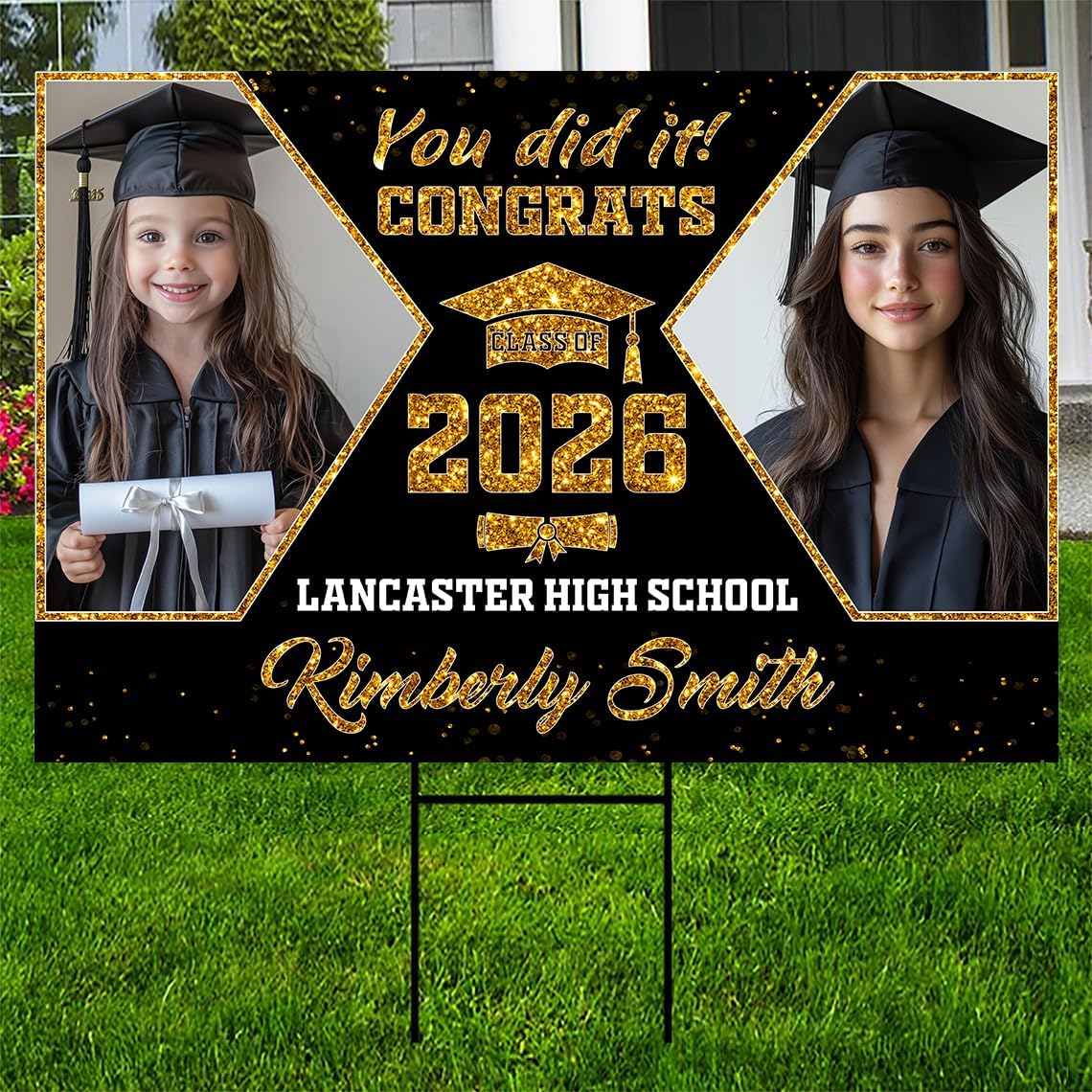 Personalized Graduation Yard Signs 2026, Senior Class Of 2026 Yard Sign, 2026 Graduation Decorations Lawn Sign, Graduate 2026 Yard Signs, High School Graduation, College Graduation, Congrats! #8