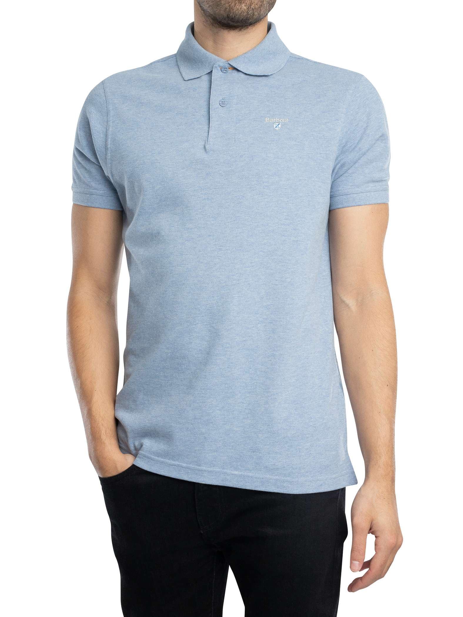 Barbour Mens Tartan Pique Polo Shirt (UK, Alpha, XL, Regular, Regular, Sky Blue)