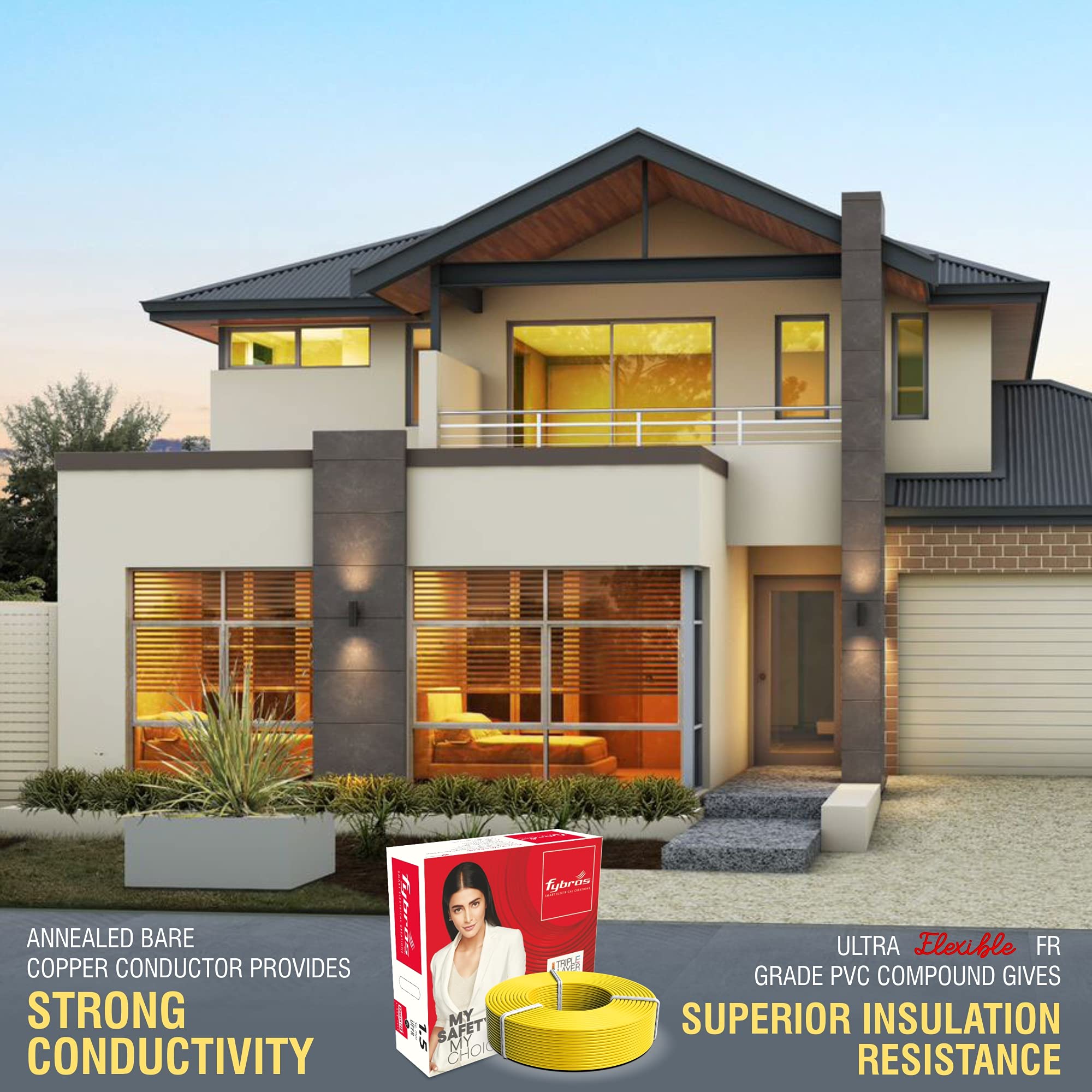 Fybros Ultra Flexible Red PVC Wire - 90m -3 Fybros Ultra Flexible Red PVC Wire - 90m -3