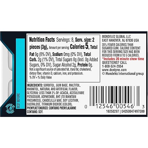 Miniatura 7 de Dentyne Ice Winter Chill - Goma de goma sin azúcar 9 paquetes de 16 piezas 144 piezas en total