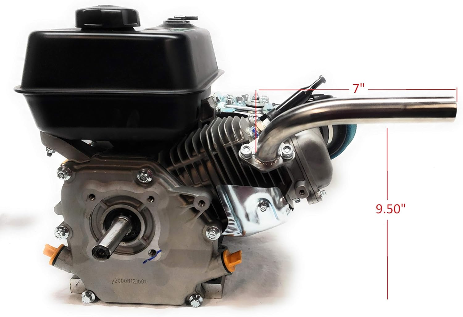 Exhaust Pipe for Predator 212cc, GX160, GX200, 212cc Tillotson Hemi Engine... Go Kart & mini bikes