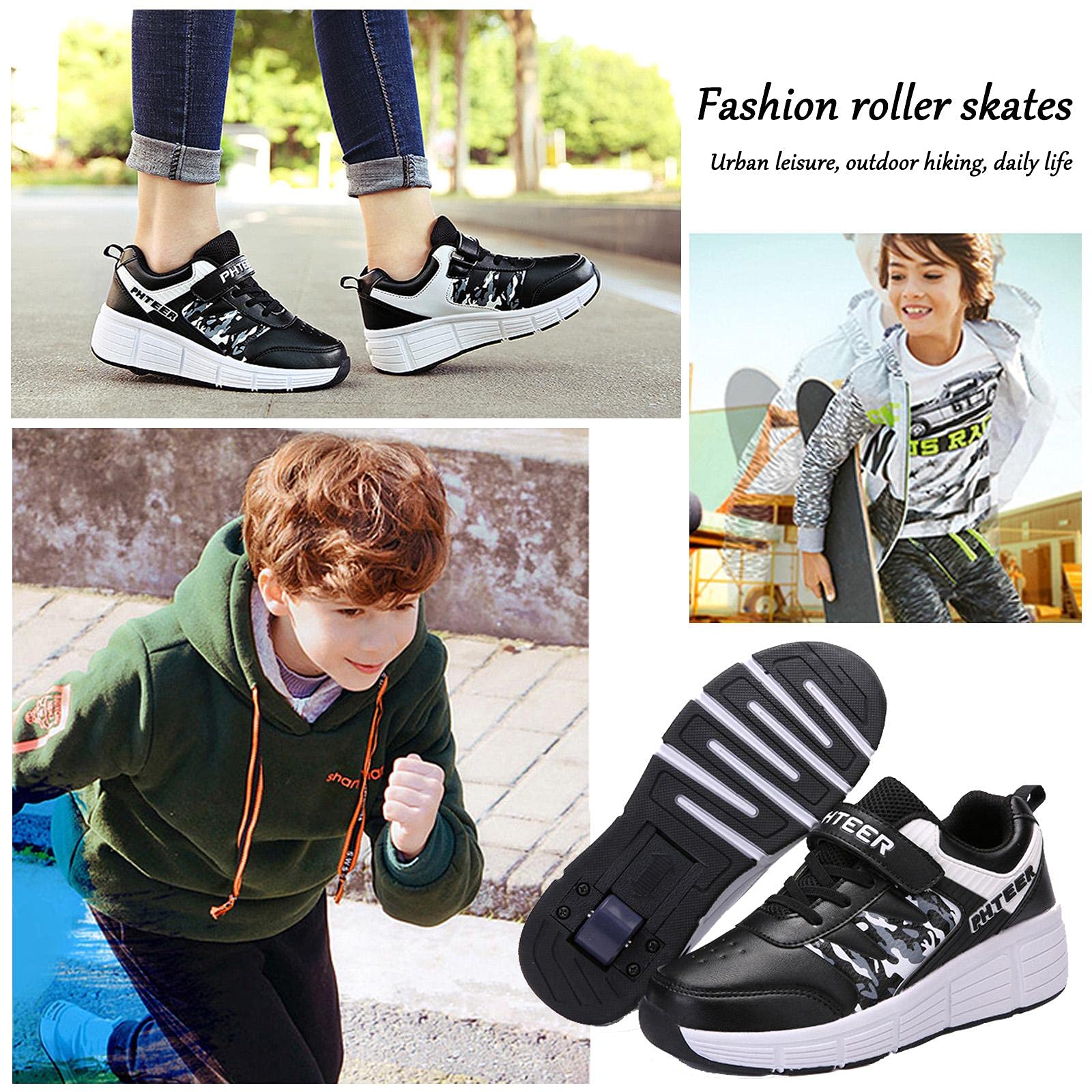 Scarpe Con Rotelle Retrattili XRDSHY Per Bambini - Doppia Funzione Skate E Passeggio