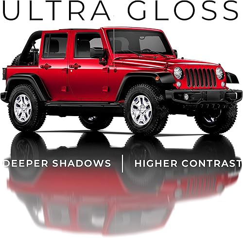 Miniatura 6 de VViViD+ - Rollo de película de repuesto de vinilo negro ultra-brillante para auto, con tecnología de liberación de aire nano, forro protector