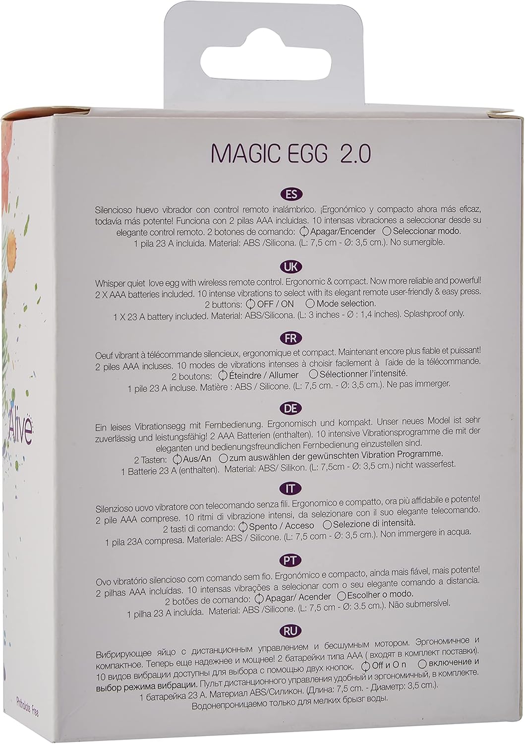 ALIVE 102474 Magic Egg 2.0 - Negro : Amazon.es: Salud y ...