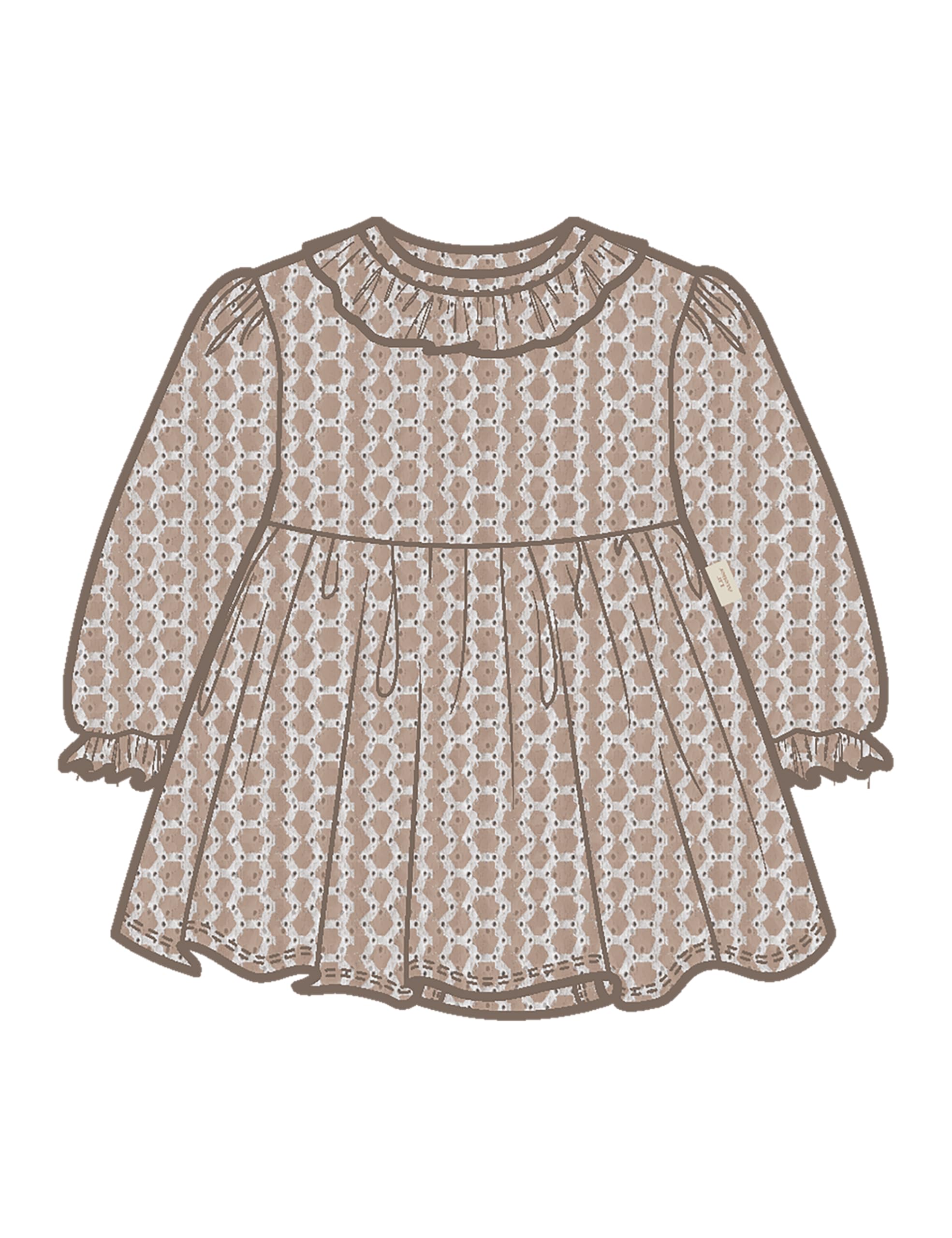 Lil' atelier baby Damen Nbftessie Ls Body Dress Lil Nbftessie Ls Body Dress Lil (1er Pack)