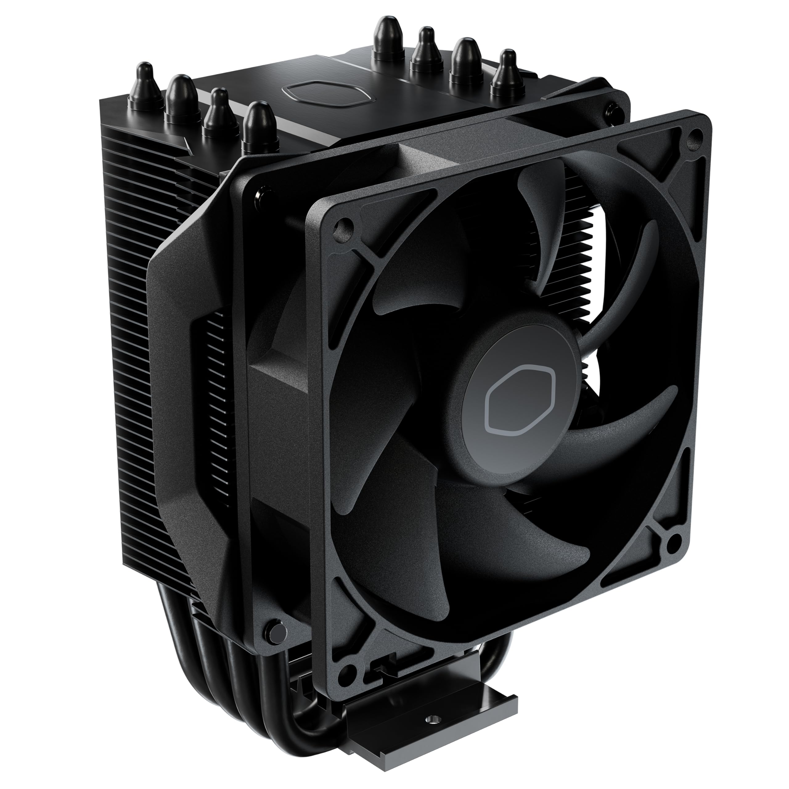 Cooler Master Hyper CPU Air Cooler – 120mm High Performance PWM Fan, 4 Copper Heat Pipes, Aluminum Top Cover, Low Noise & Easy Installation, AMD AM5/AM4 & Intel LGA 1851/1700/1200, Black: Cooler Master Hyper 411 Nano CPU Air Cooler, SickleFlow 92 PWM Fan, 4 Copper Heat Pipes, 136mm Tall, Sleek Top Cover, AMD Ryzen AM5|AM4, Intel LGA 1851|1700 Brackets